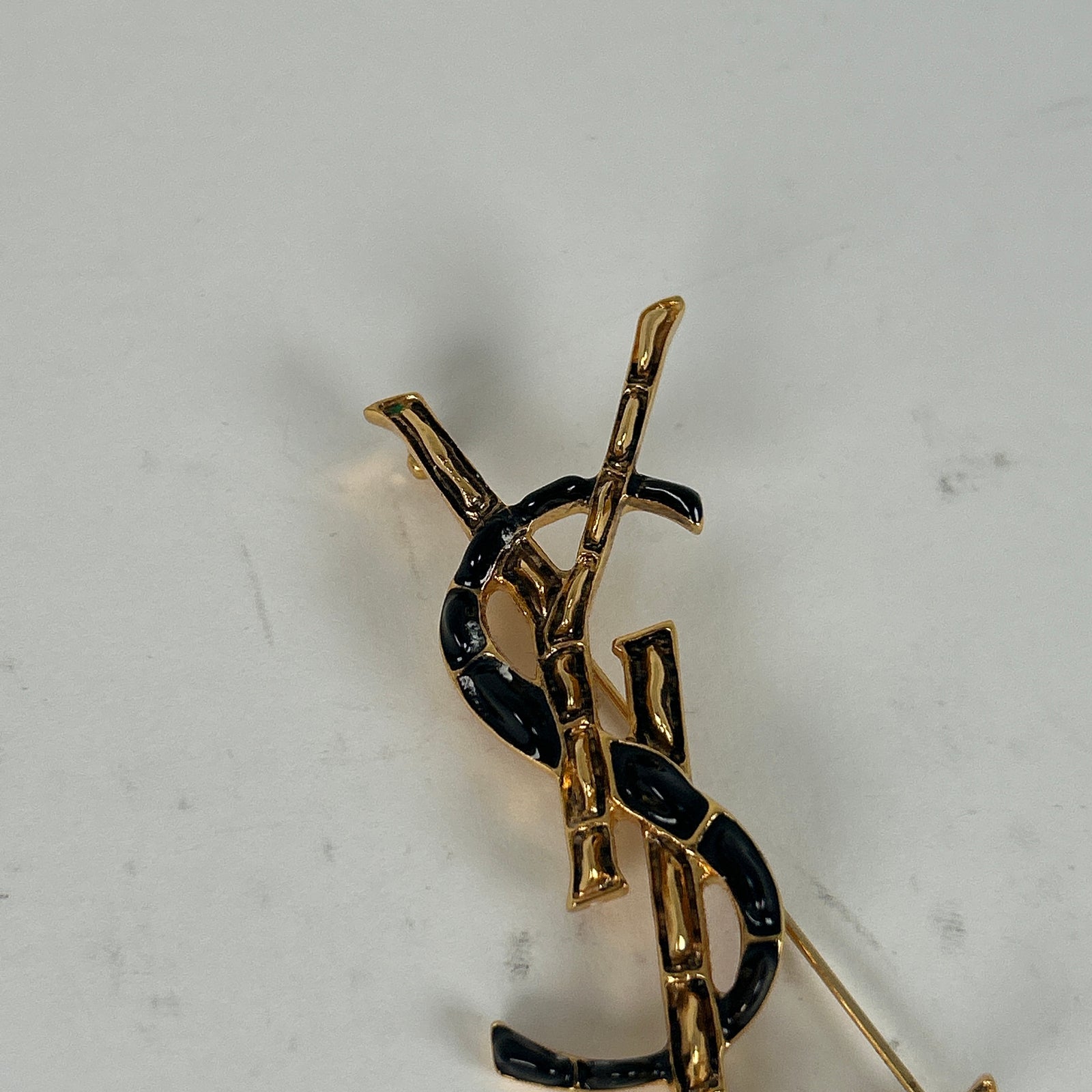 Saint Laurent Logo Broach