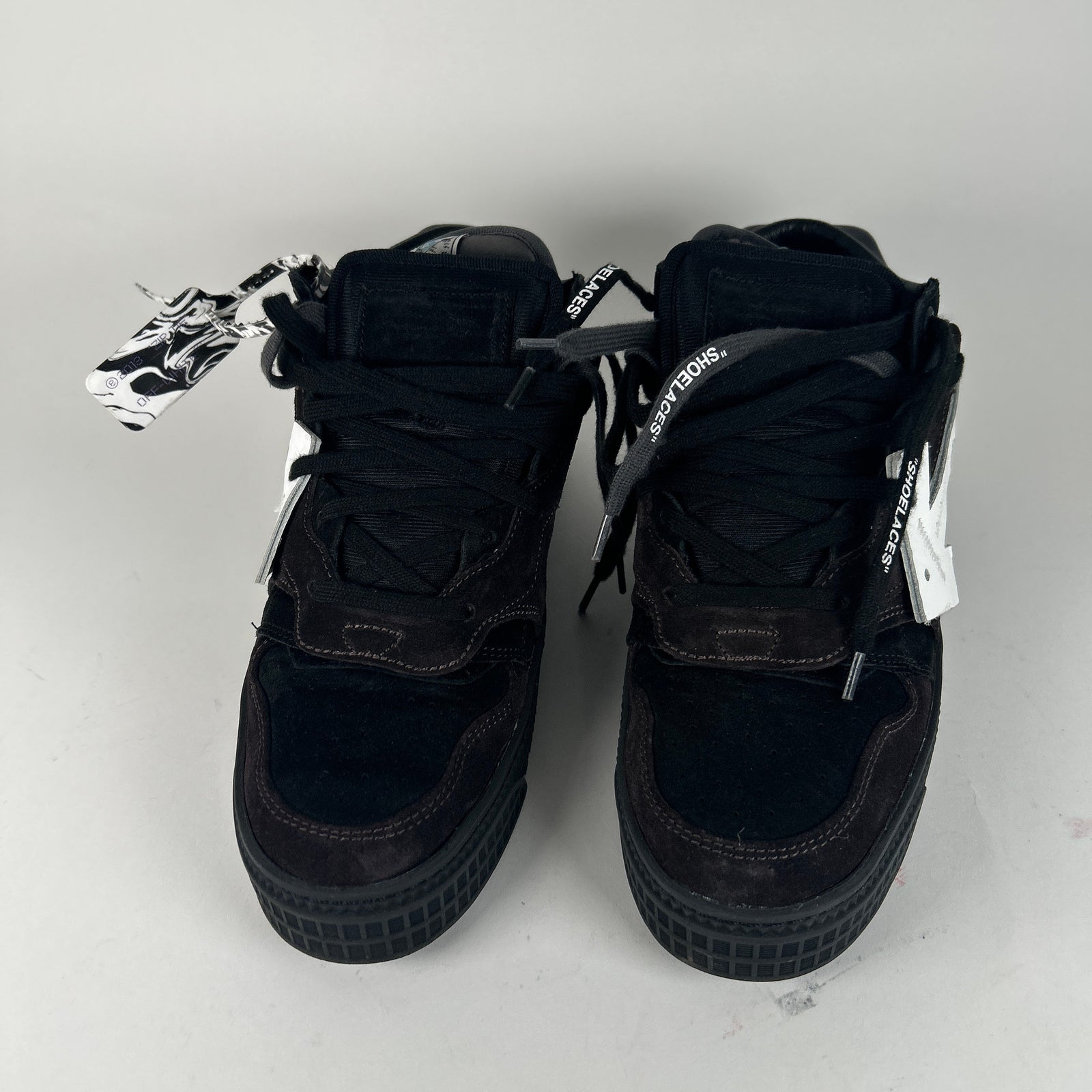 Off-White Floating Arrow Court 3.0 Brown Suede Size 42