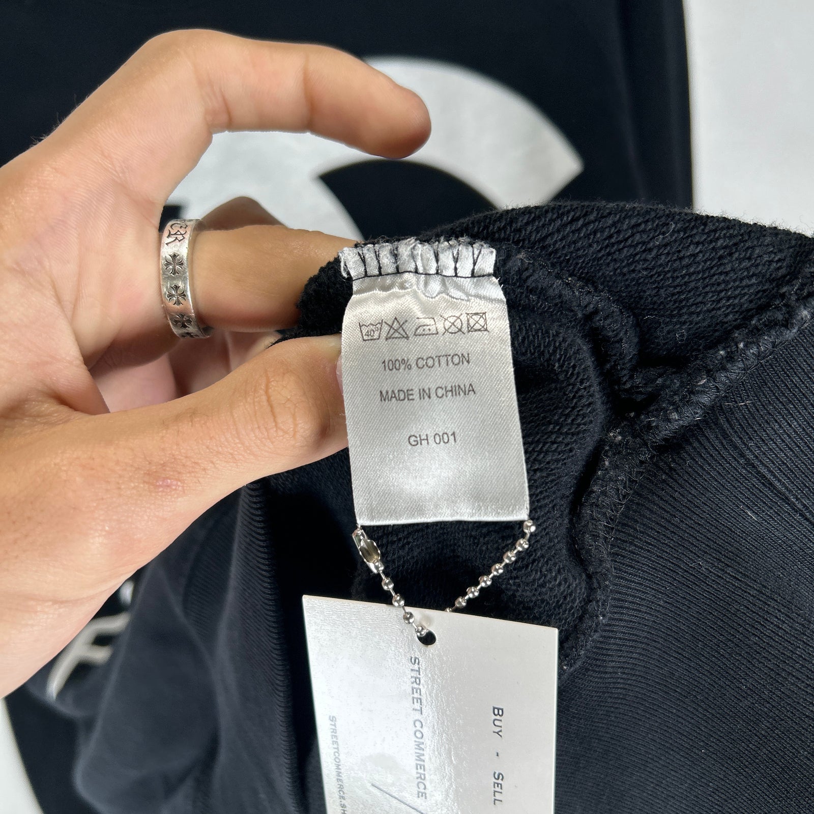 Palace 'Chanel' Logo Black Crewneck Size L