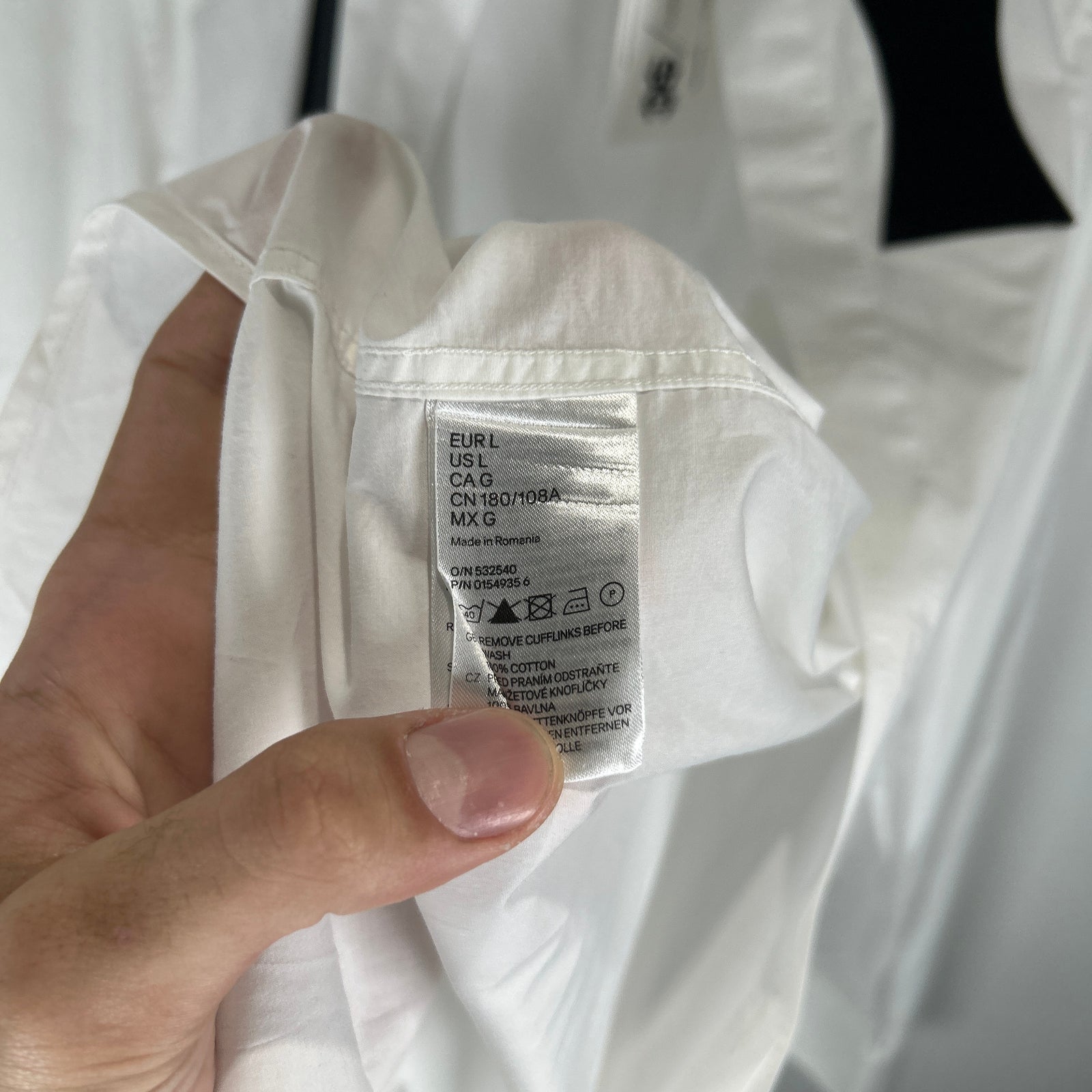 Maison Margiela x H&M Tuxedo Tie Shirt Size L