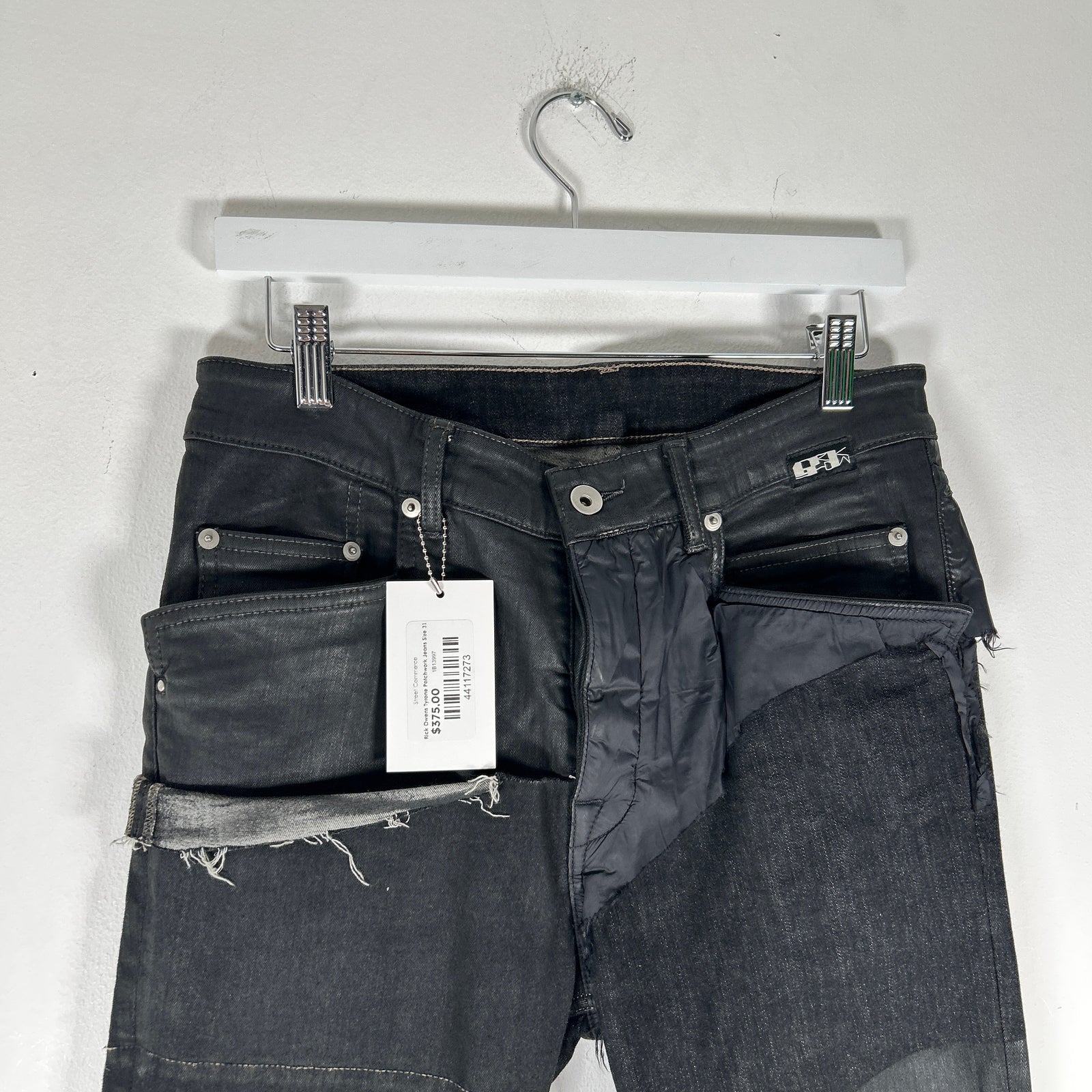 Rick Owens Tyrone Patchwork Jeans Size 31