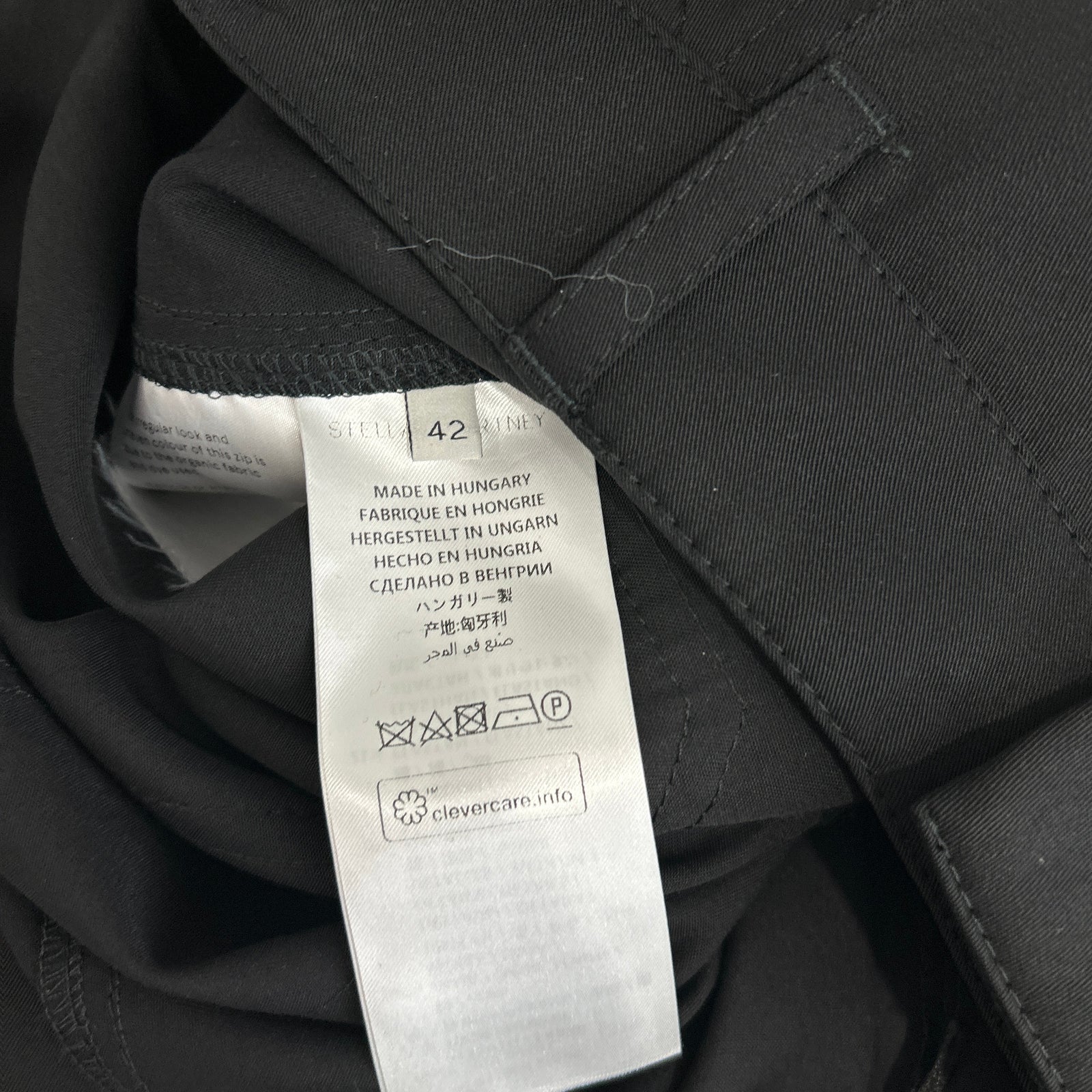 Stella Maccartney Ruffles Black Pants Size 32