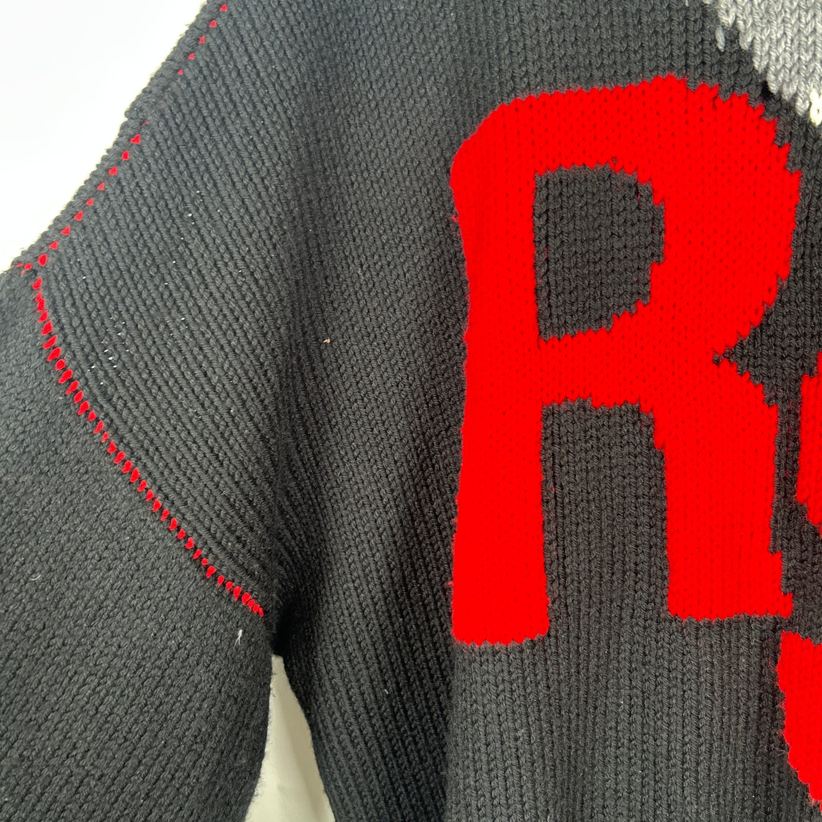 Raf Simons 'Love New York RS' Cropped Knit Sweater Size S