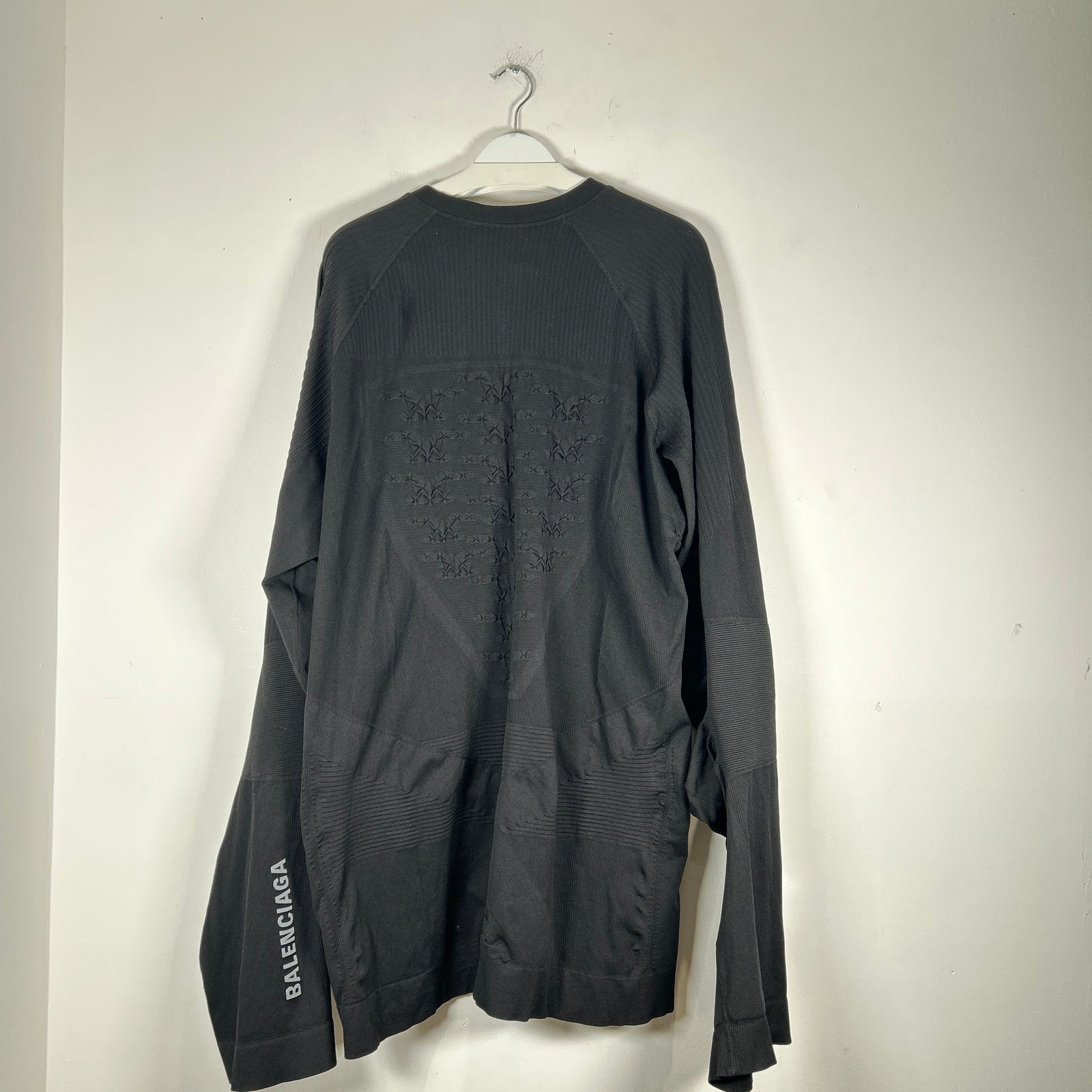 Balenciaga Oversized 'Energy Accumulator' Black Longsleeve Size S