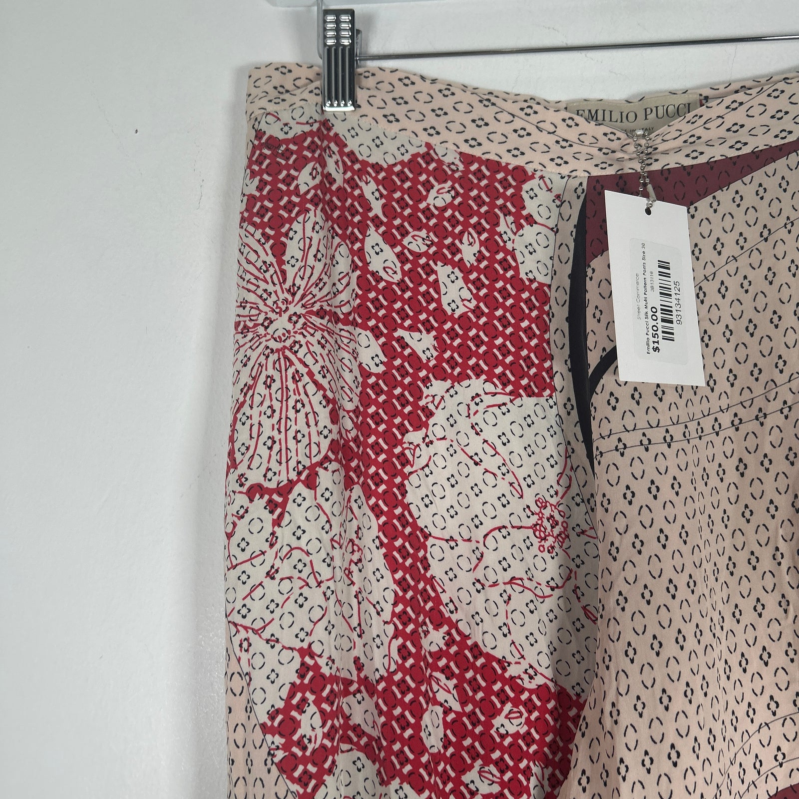 Emillio Pucci Silk Multi Pattern Pants Size 30