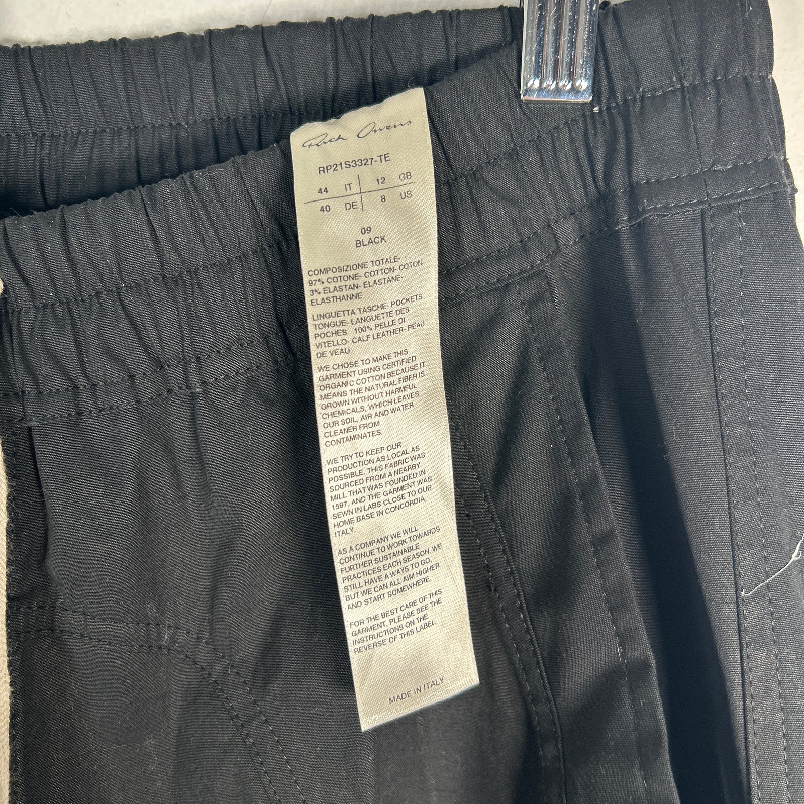 Rick Owens Phlegethon SS21 Bauhaus Cargo Pants M