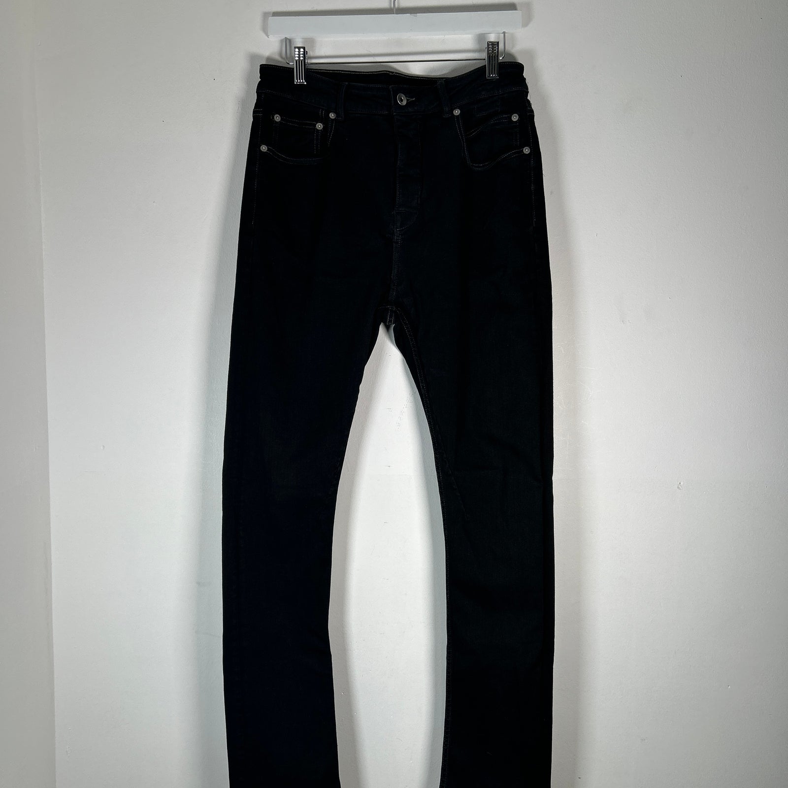 Rick Owens Detroit Cut Black Jeans Size 31