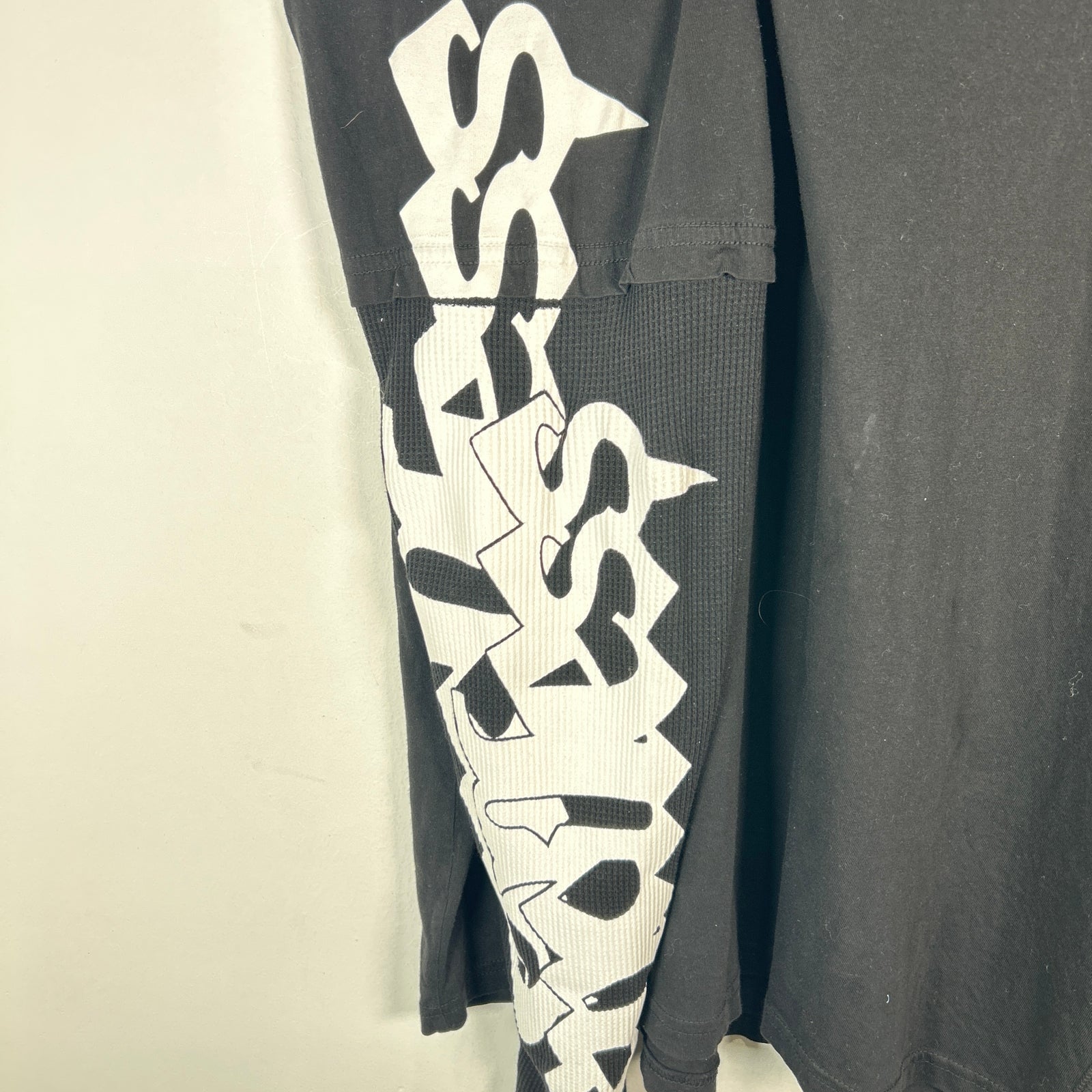 Endless Logo Layered Thermal Black T-Shirt Size L