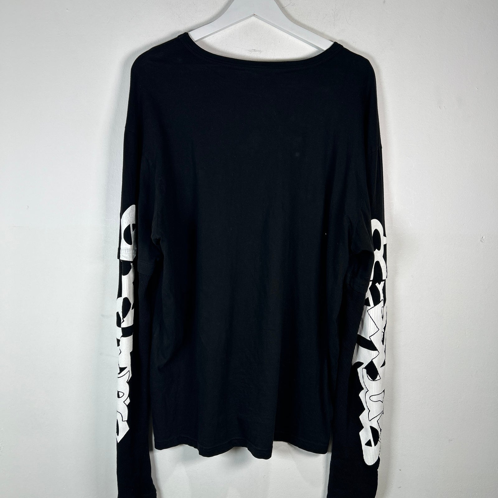 Endless Logo Layered Thermal Black T-Shirt Size L