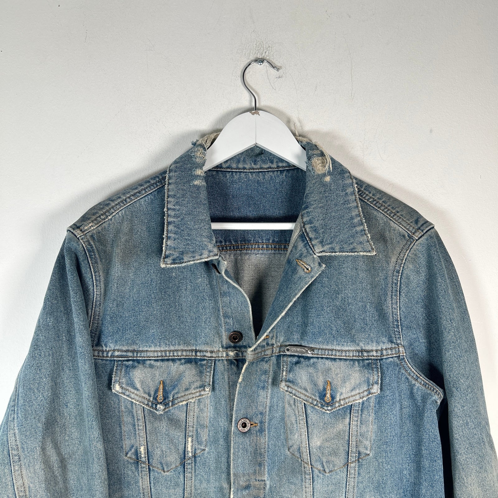 Off-White Gradient Arrows Denim Jacket Size L