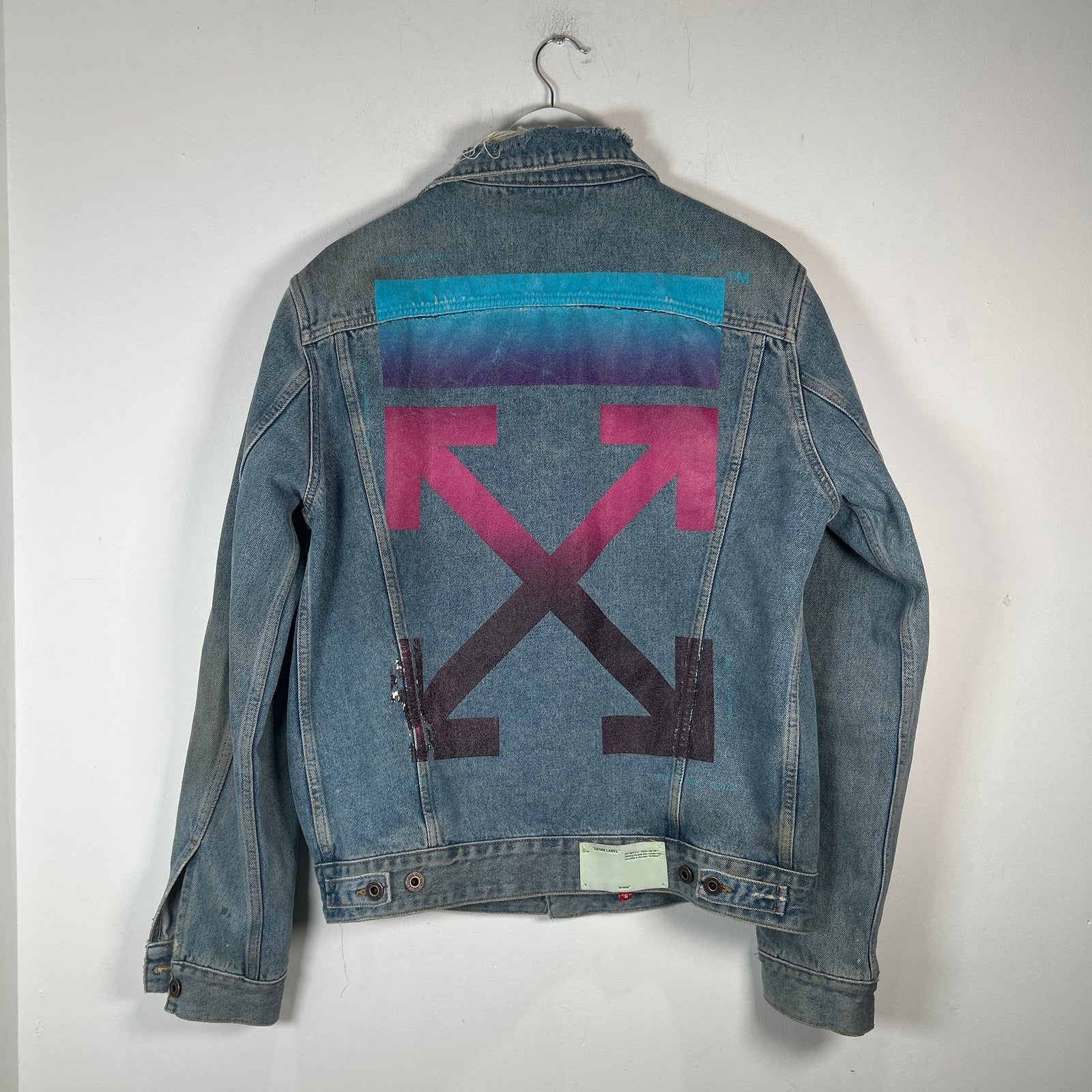 Off-White Gradient Arrows Denim Jacket Size L