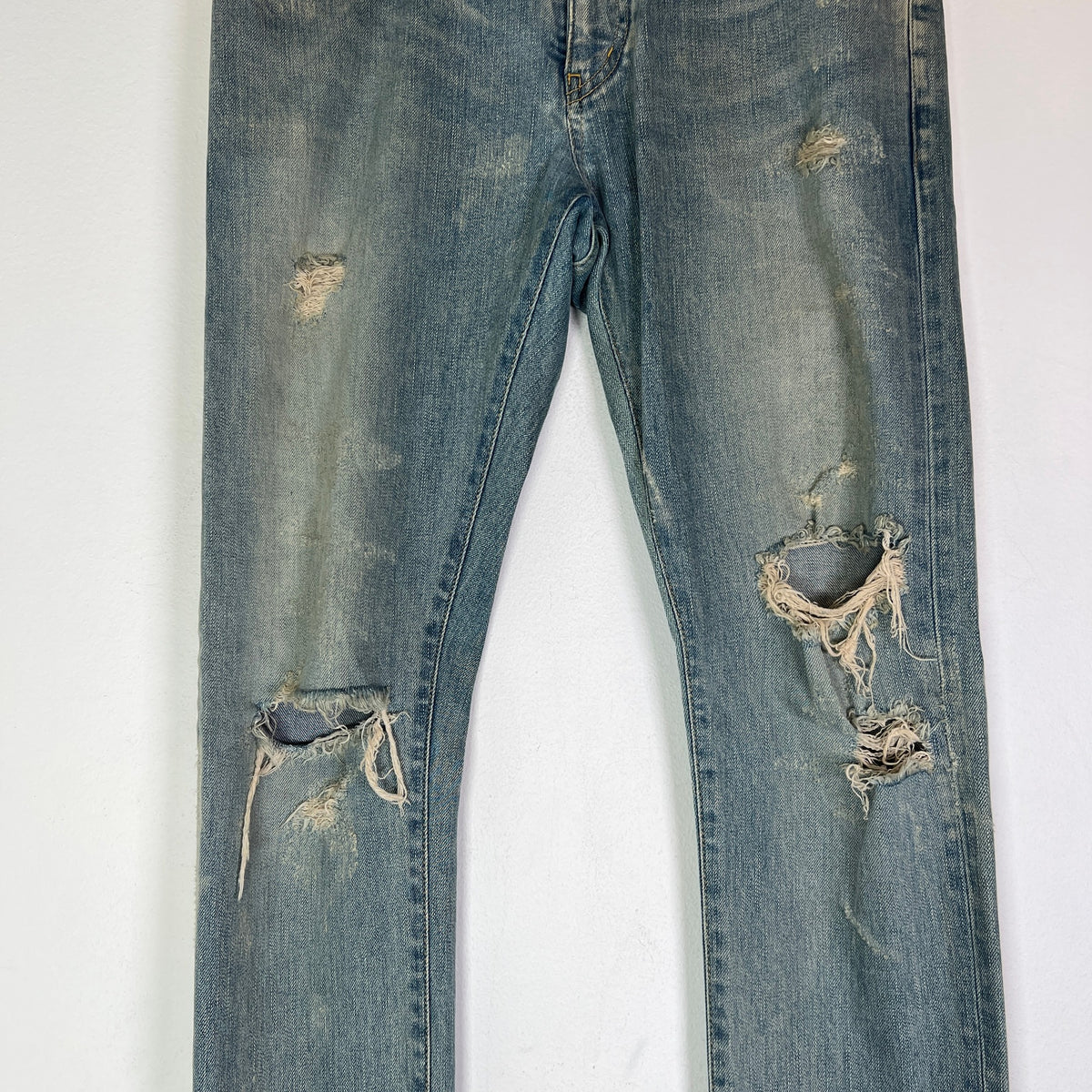 Saint Laurent FW14 D02 Crash Denim Jeans