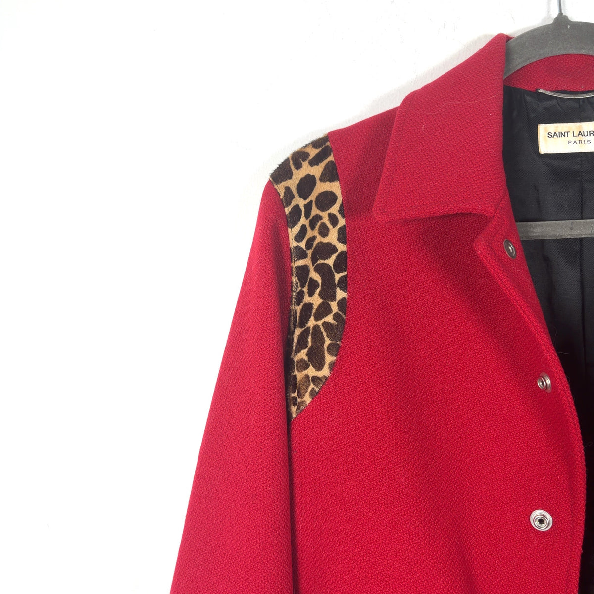Saint Laurent Teddy Cheetah Jacket