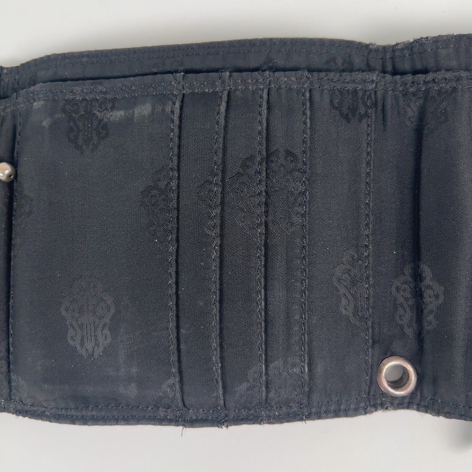 Chrome Hearts Nylon Motif Flap Wallet