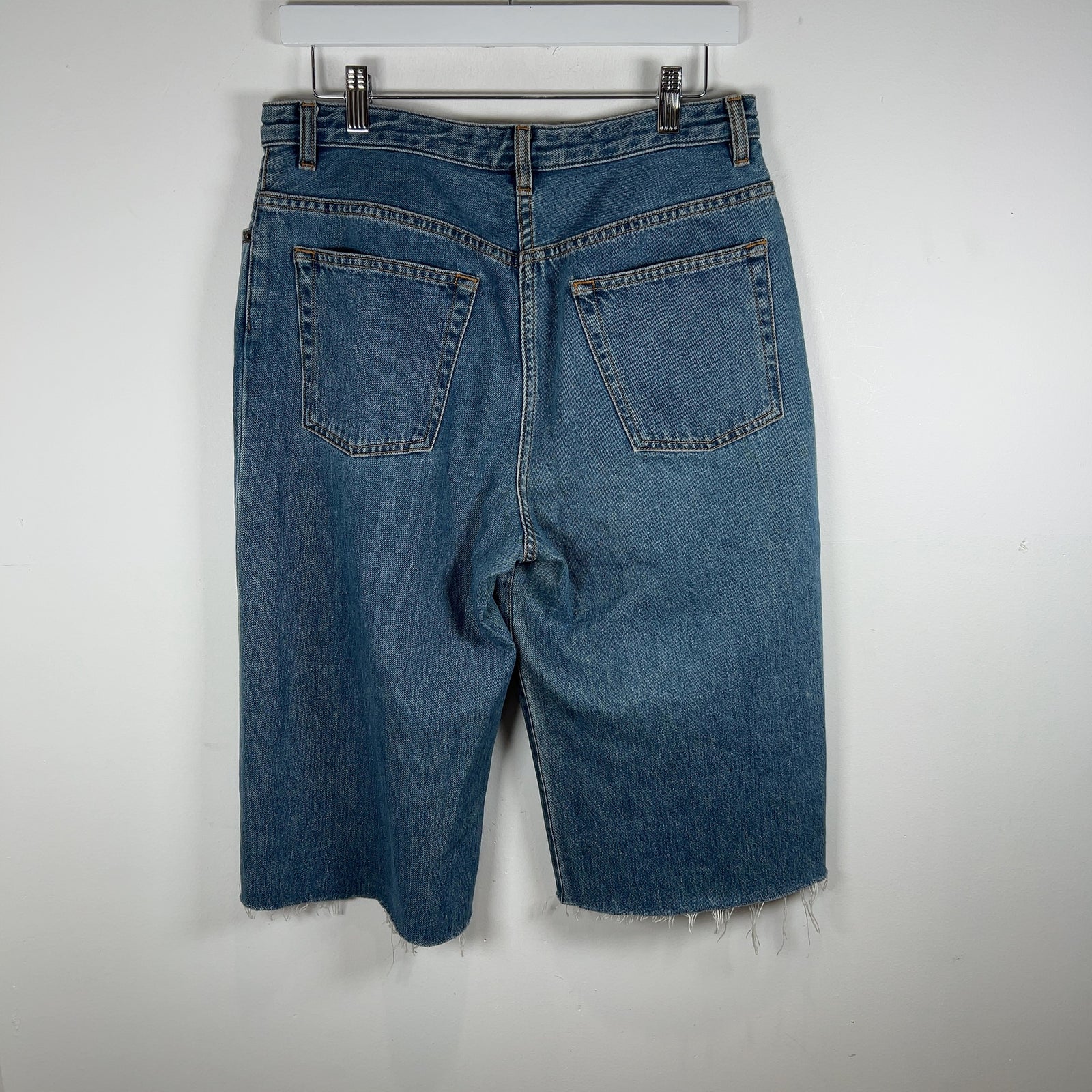 The Row Cut Denim Shorts