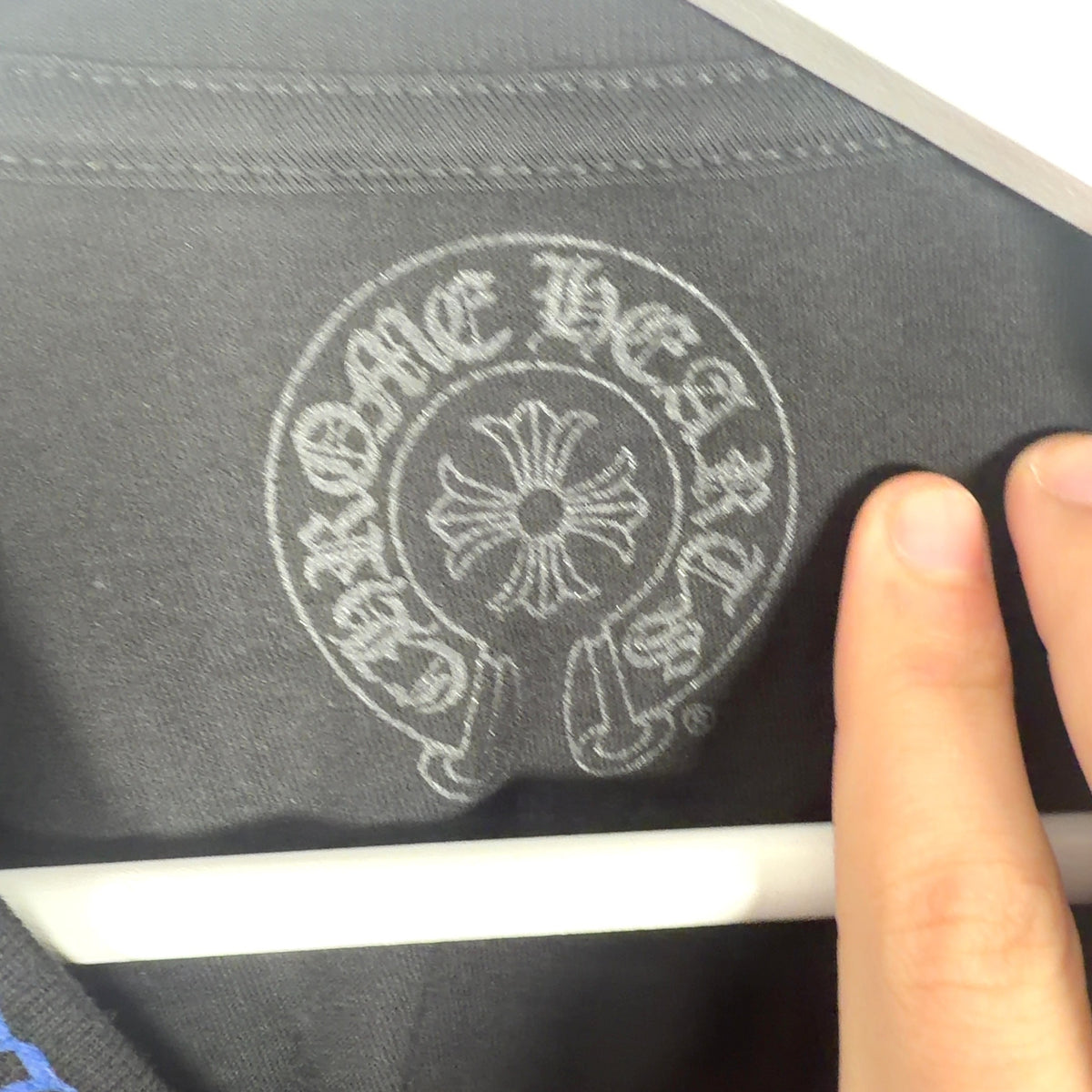 Chrome Hearts Neck Logo Black T-Shirt