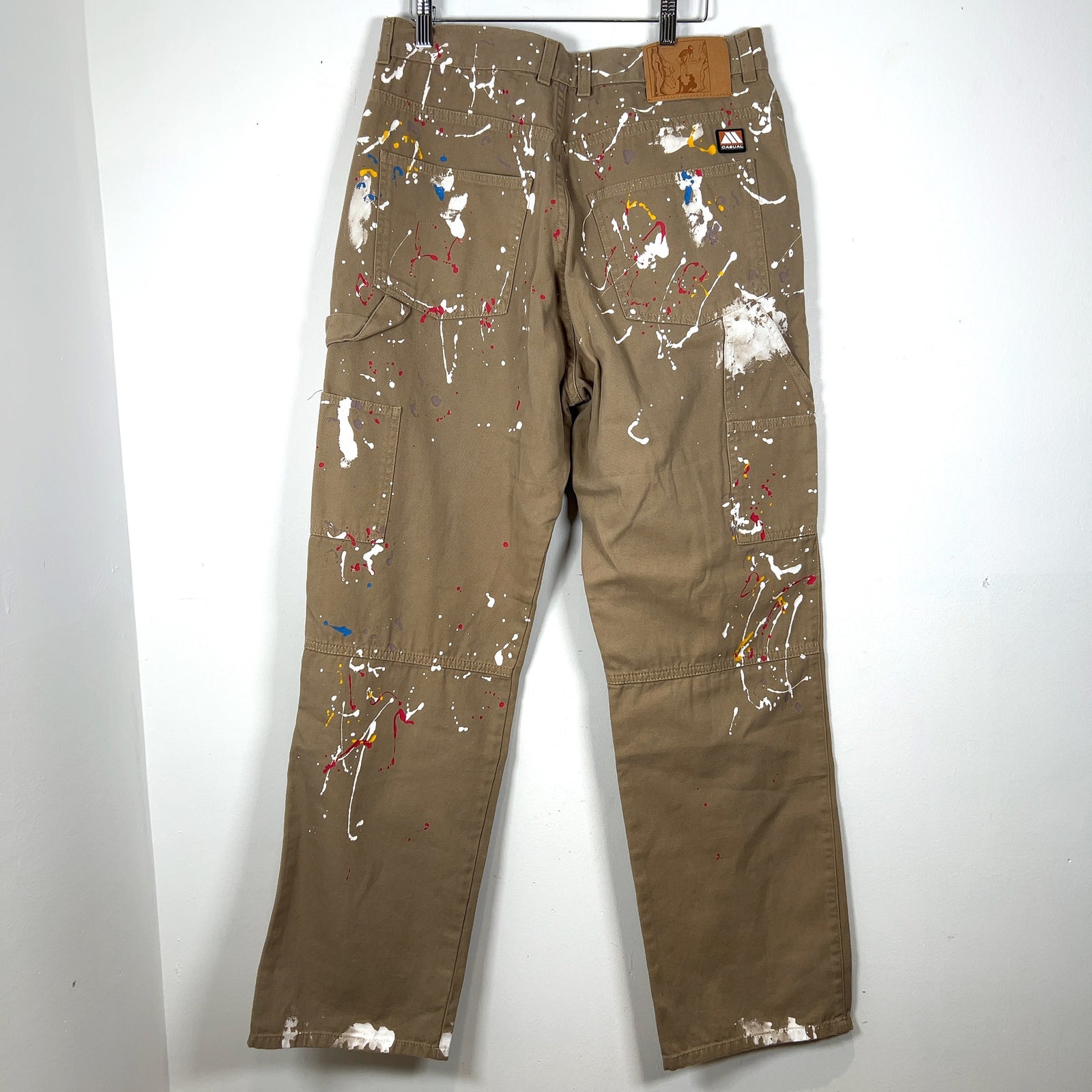 Martine Rose Paint Splatter Carpenter Pants