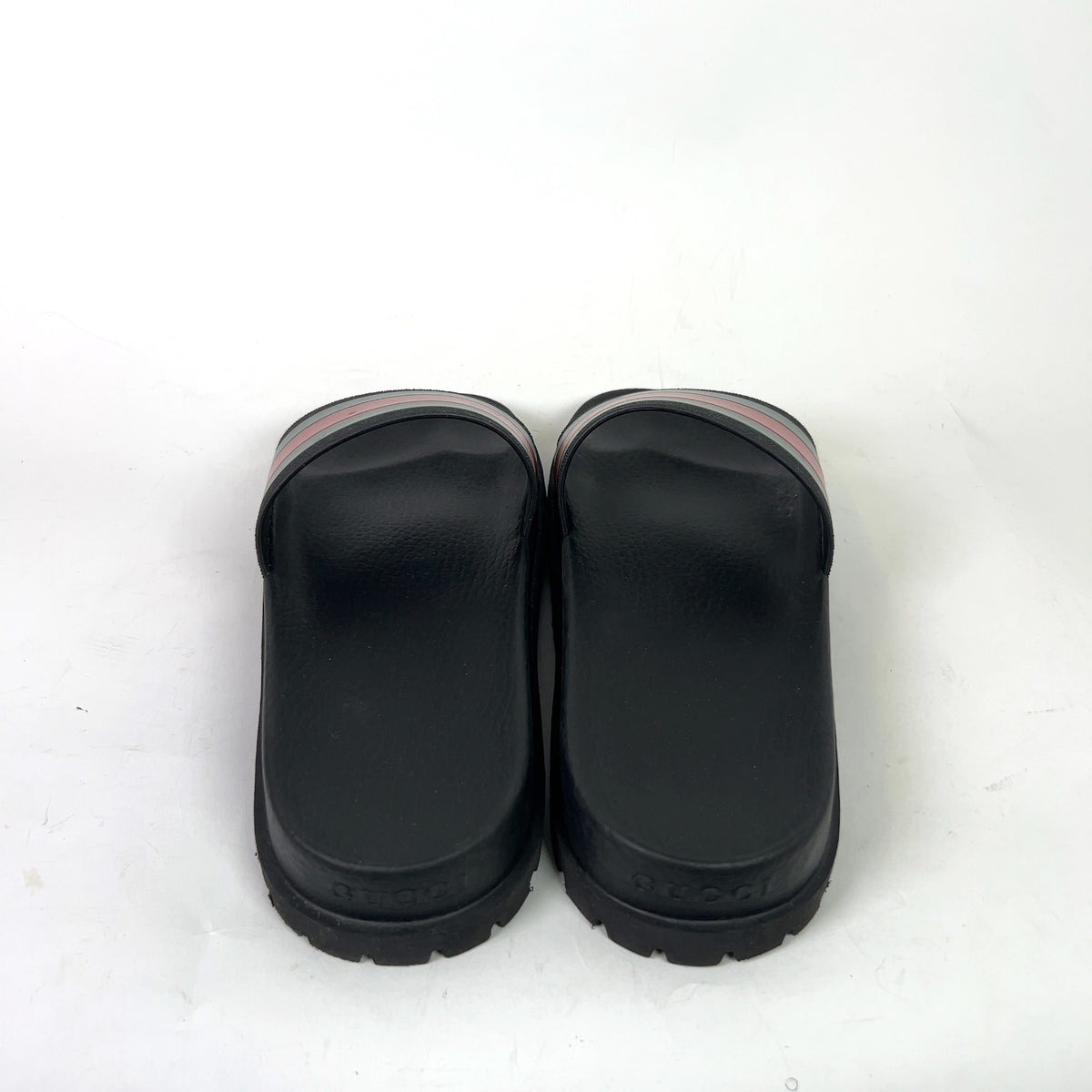 Gucci GG Web Rubber Sandals