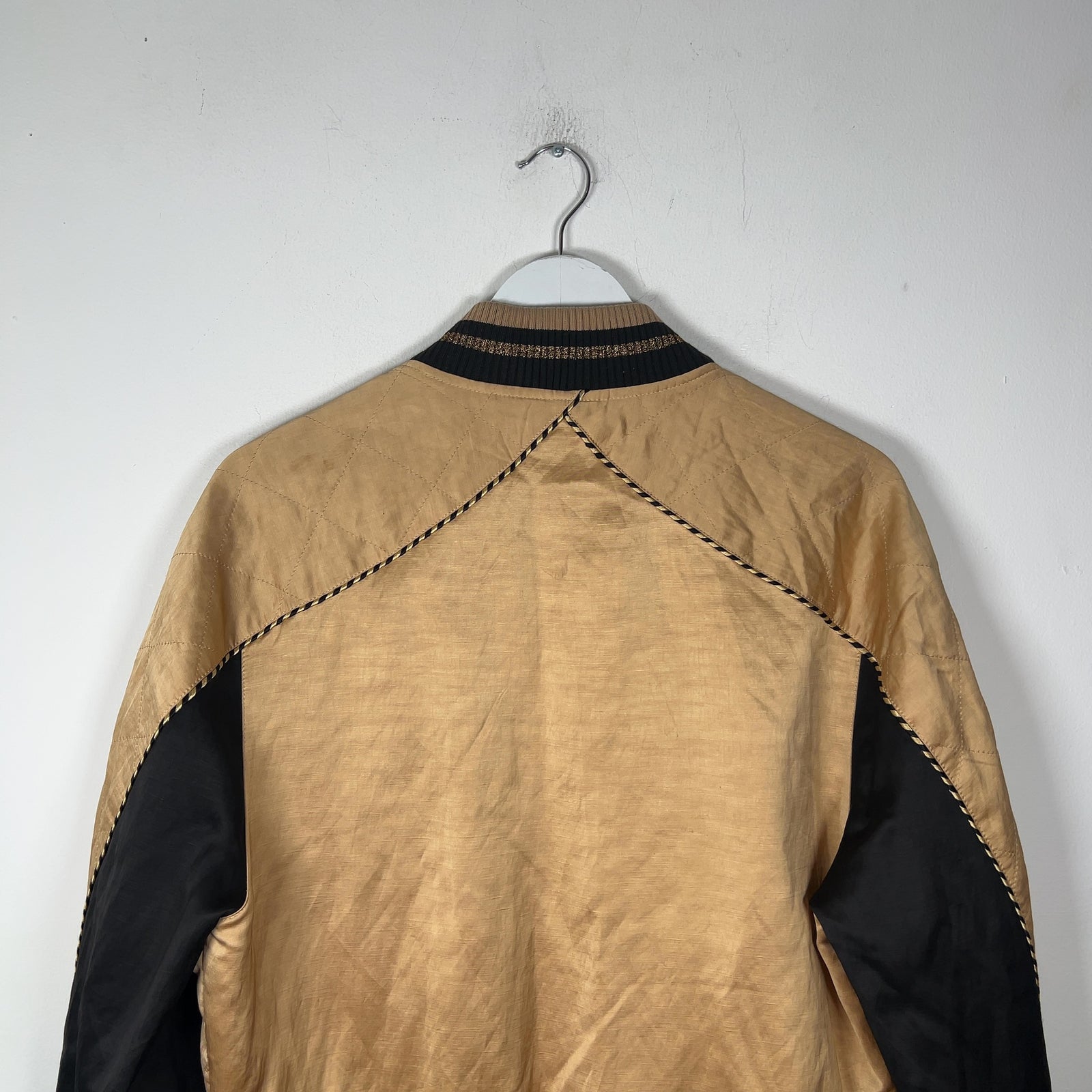 Saint Laurent Satin Diamond Quilted Teddy Jacket
