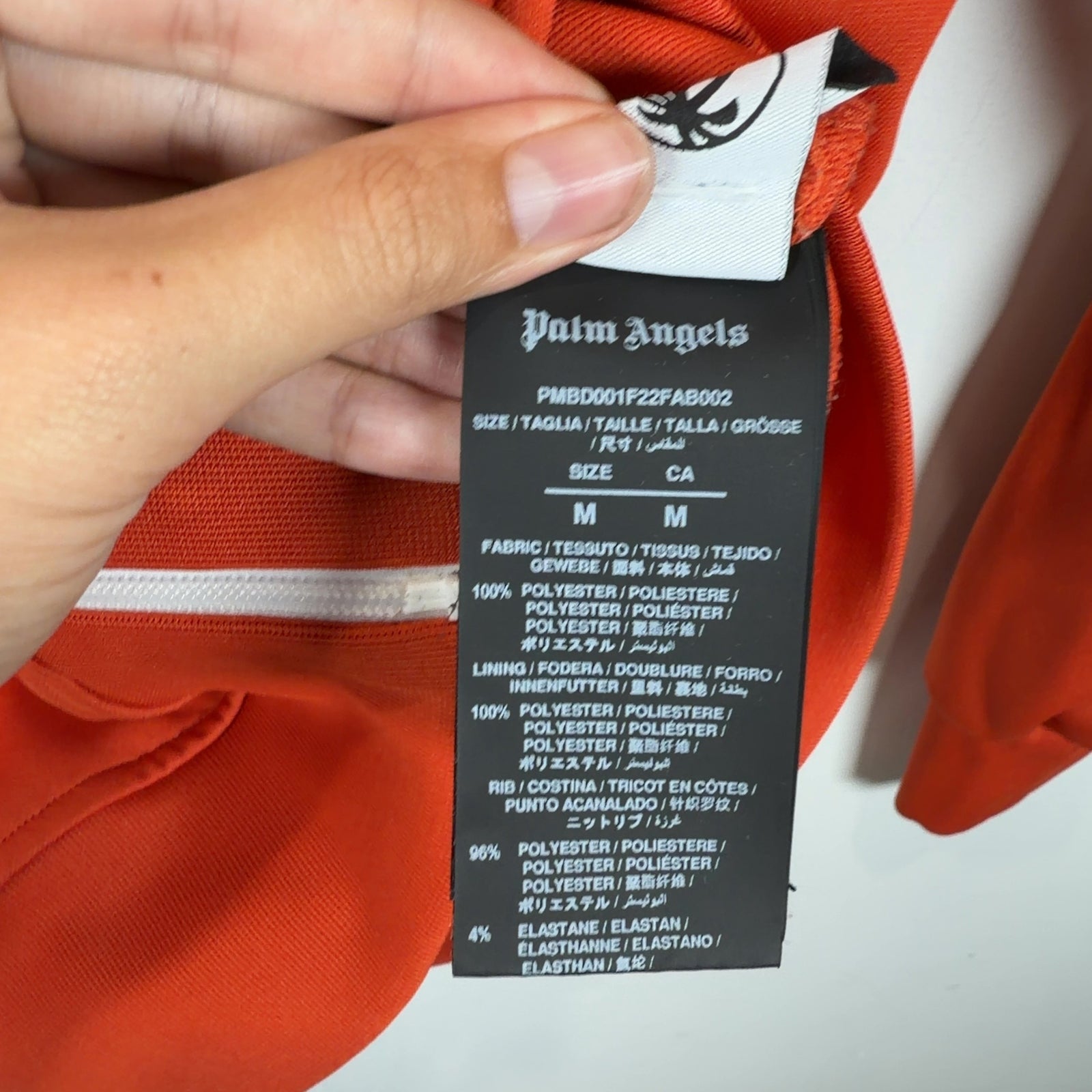 Palm Angels Orange Narrow Track Jacket