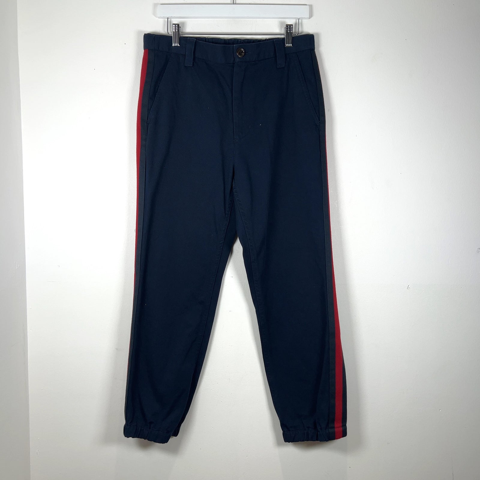 Gucci Striped Cuffed Slack Pants