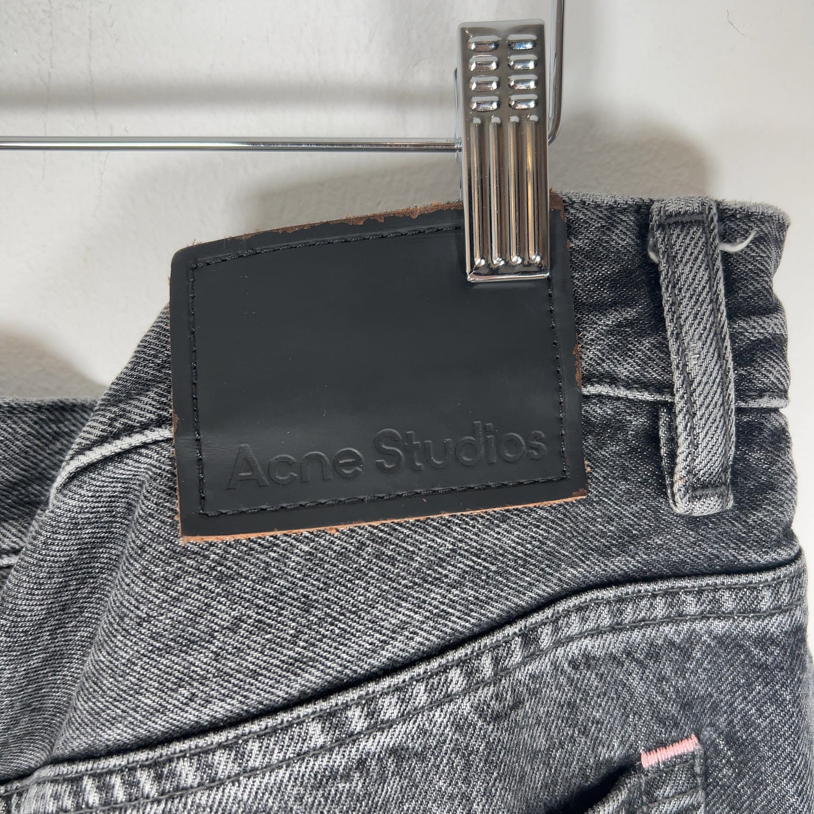 Acne Studios 1989 Ash Black Wide Leg Jeans