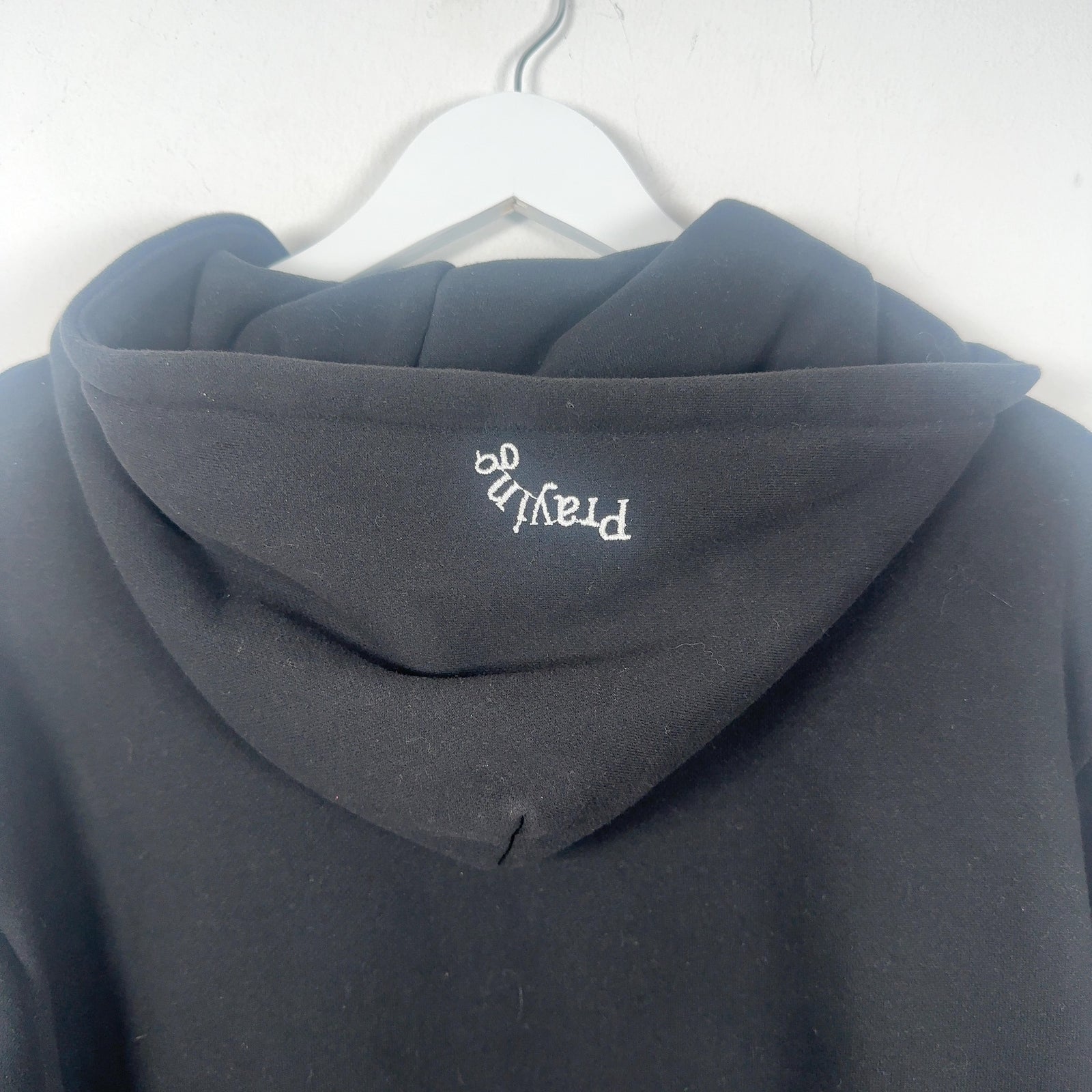 Praying 'Busy' Graphic Zip-Up Hoodie