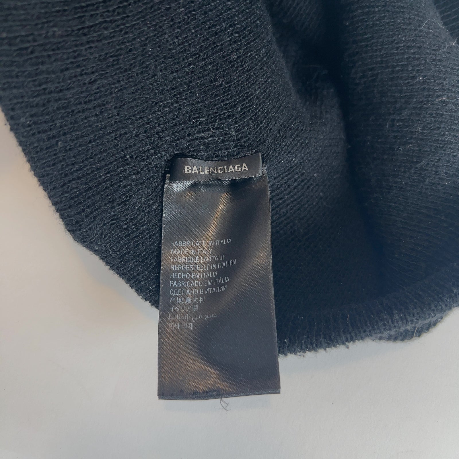 Balenciaga Sport Logo Cut-Out Beanie