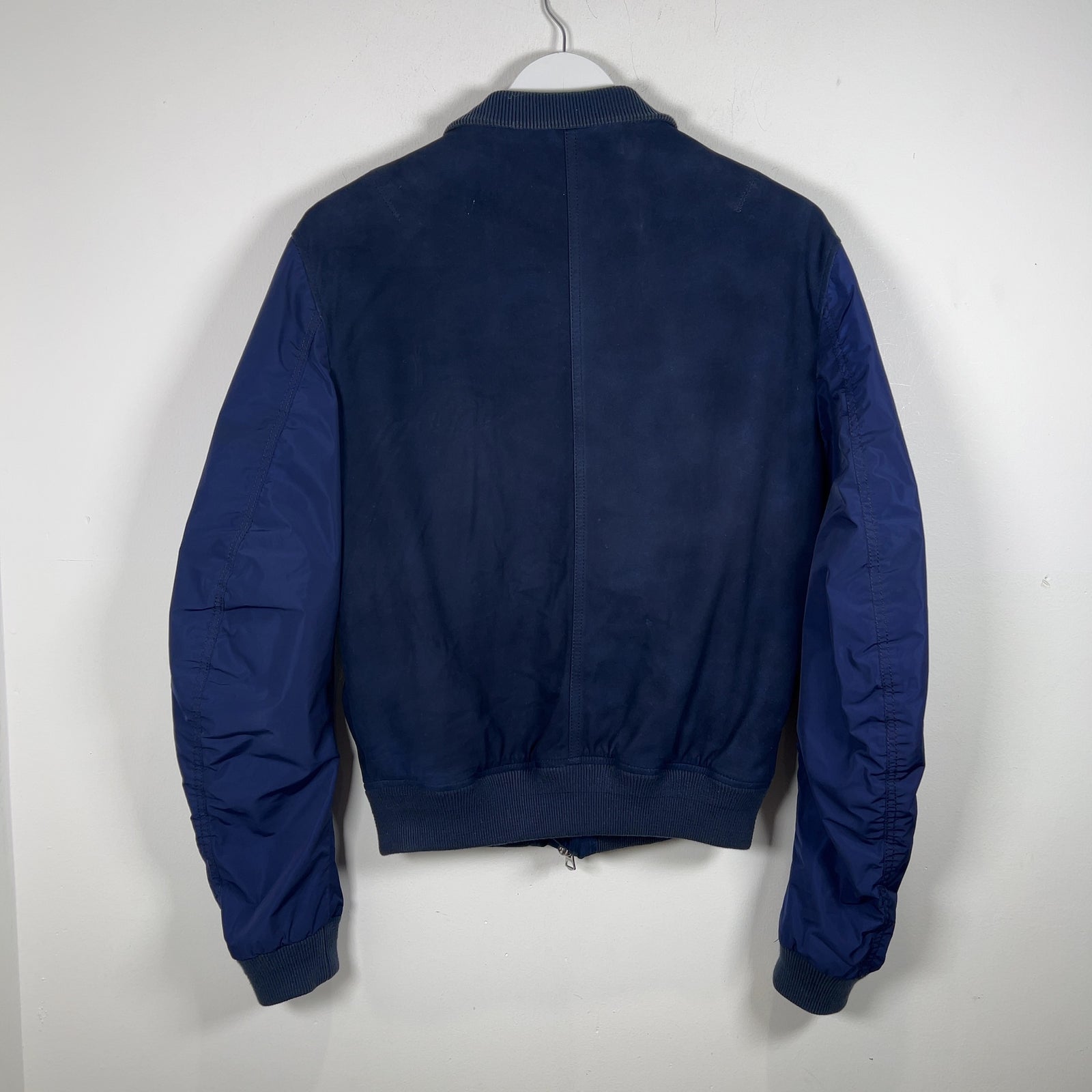 Burberry Brit Navy Nylon Sleeved Bomber