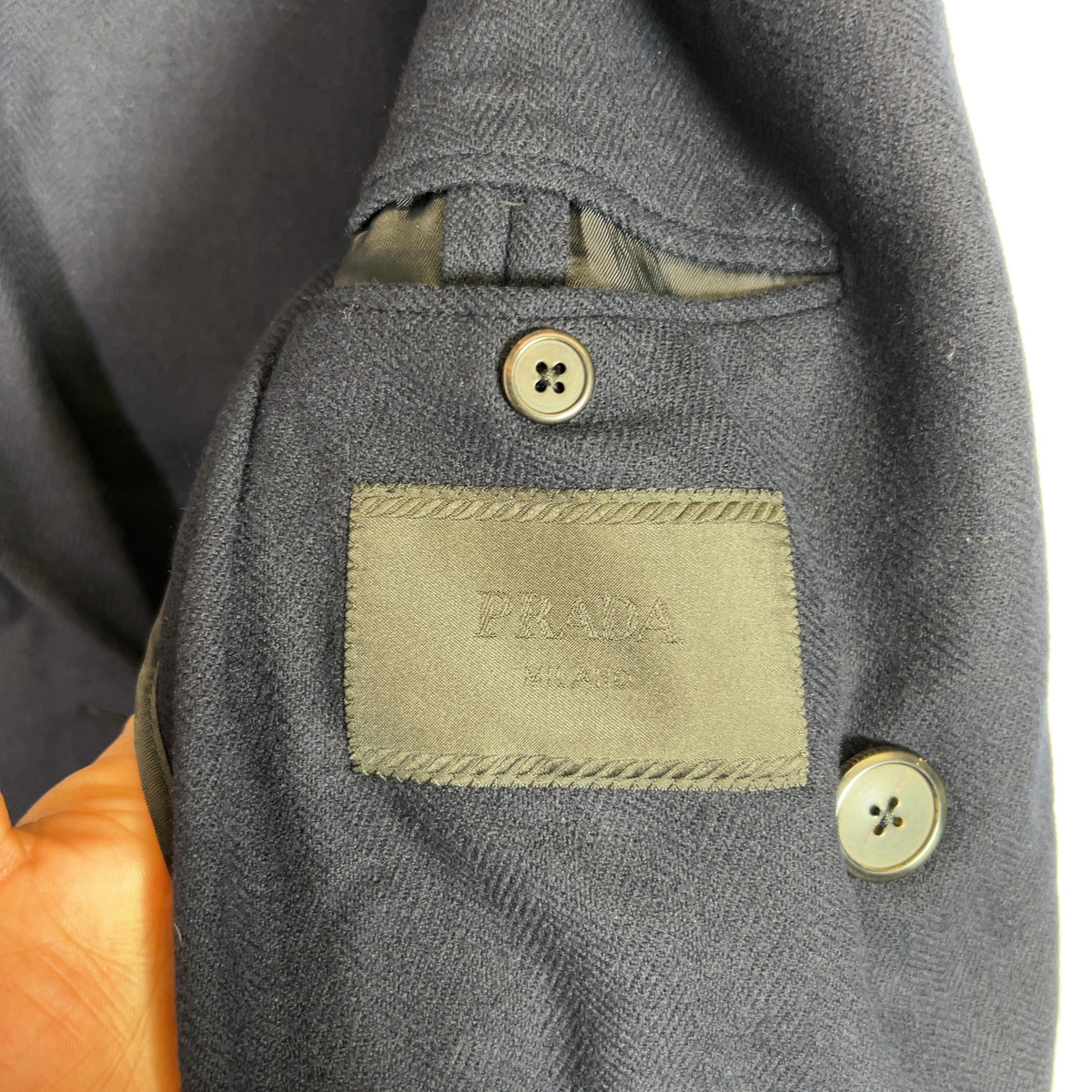Prada Double-Breasted Cashmere Blazer