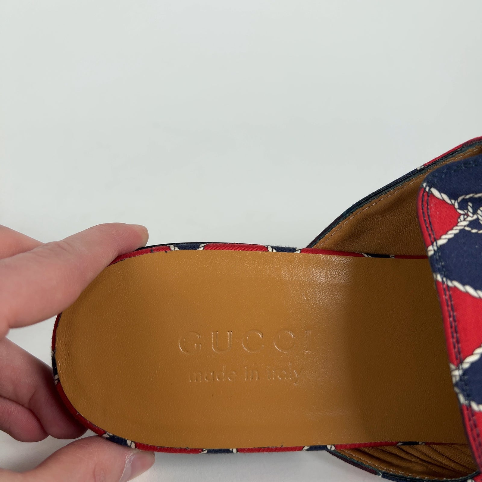 Gucci Rhombus GG Horsebit Princetown Mules
