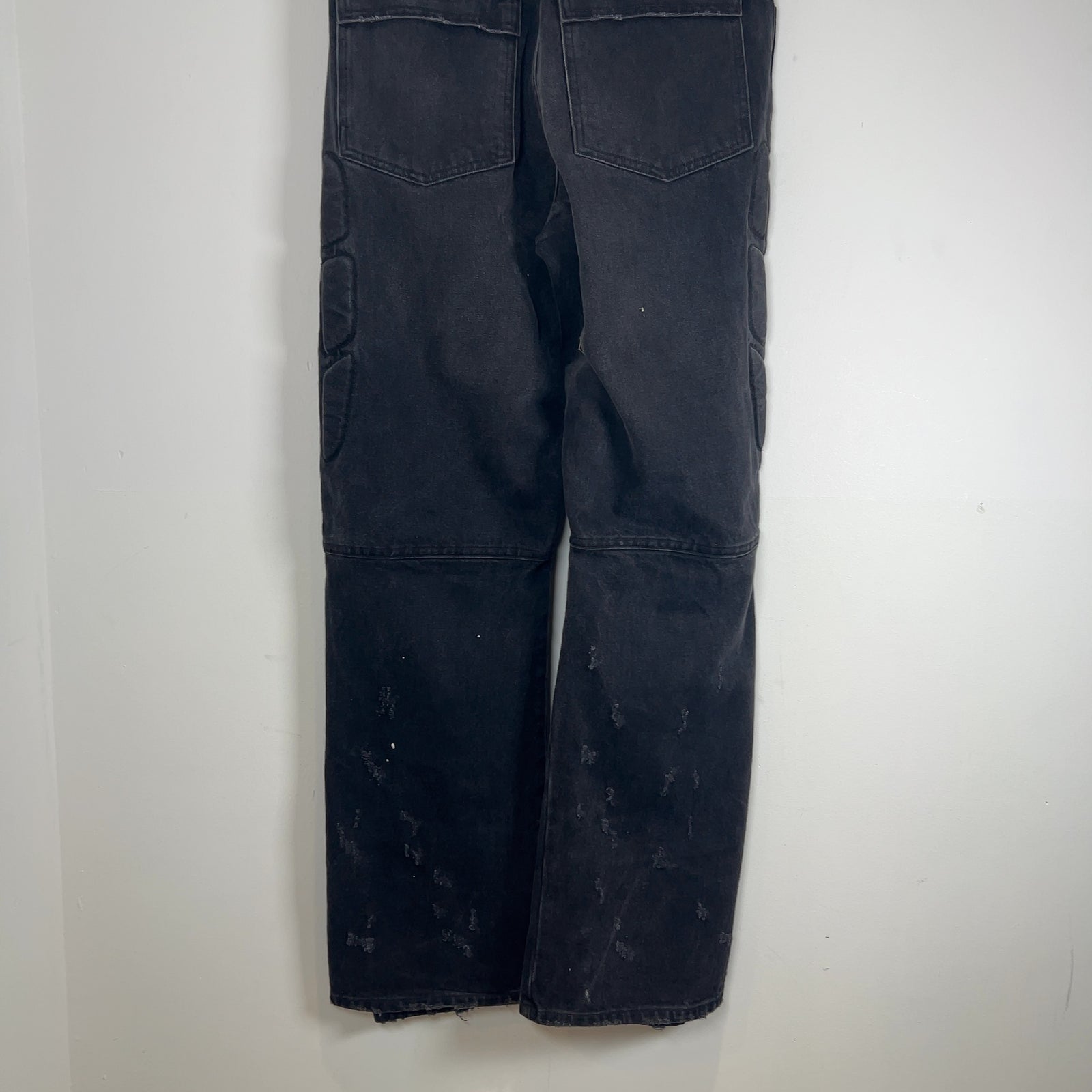 Satoshi Nakamoto Enduro Padded Distressed Black Jeans