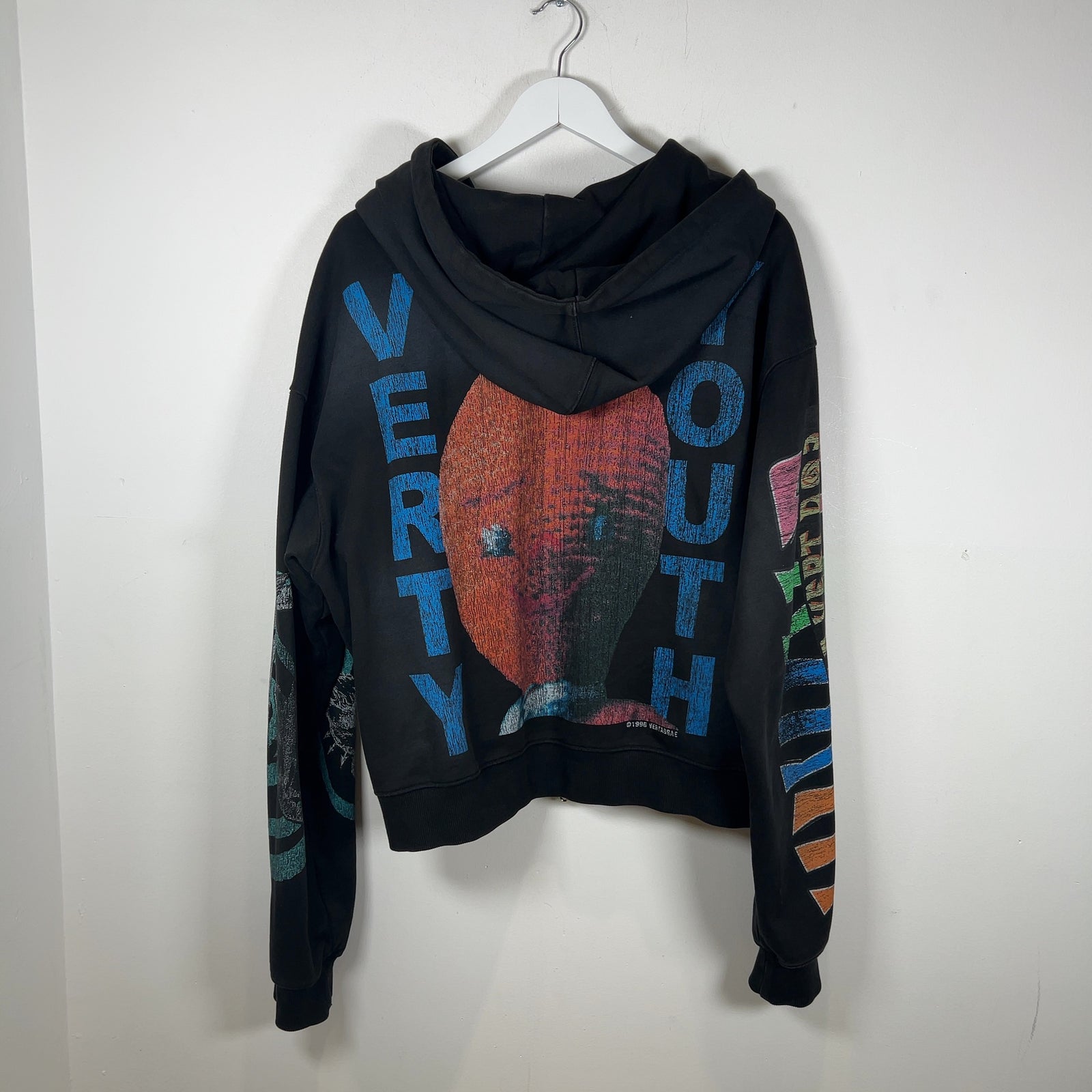 Vertabrae Montage Black Zip Up Hoodie
