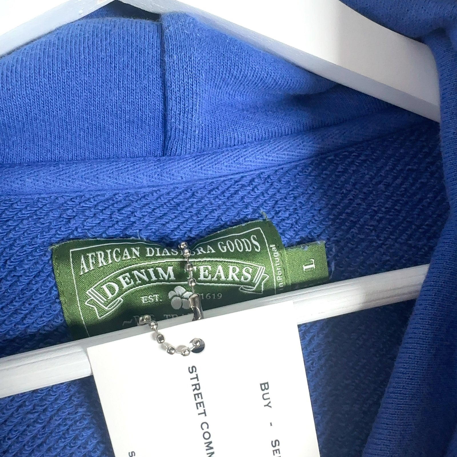 Denim Tears Blue Cotton Wreath Hoodie