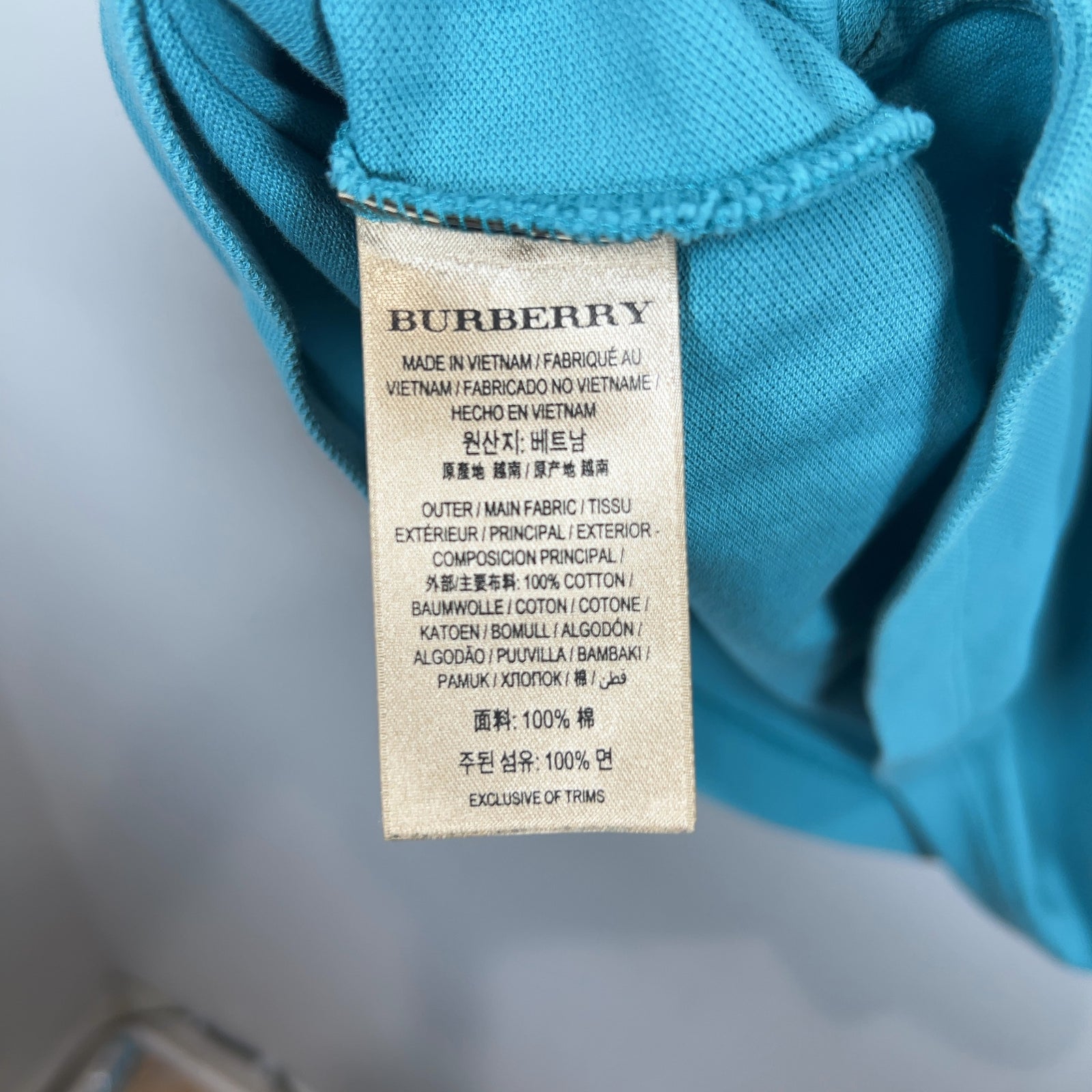 Burberry Plaid Collared Polo Shirt