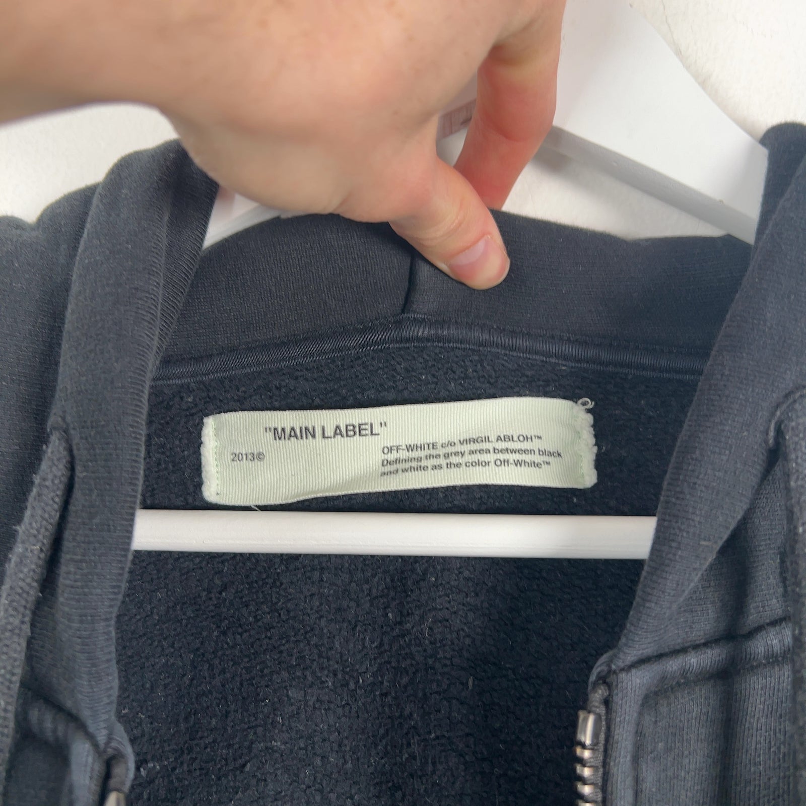 Off-White 'Mirror' Multi Graphic Zip-Up Hoodie