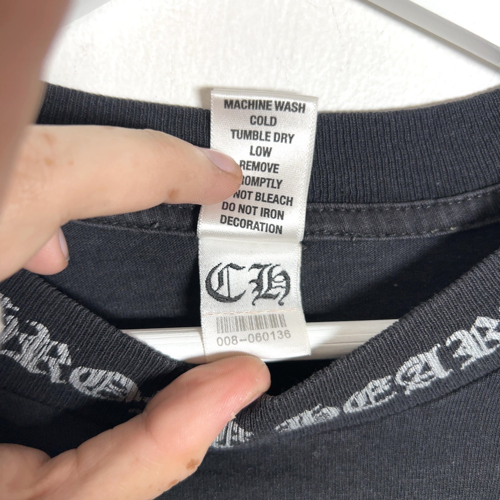 Chrome Hearts Malibu Cross Graphic Vintage T-Shirt