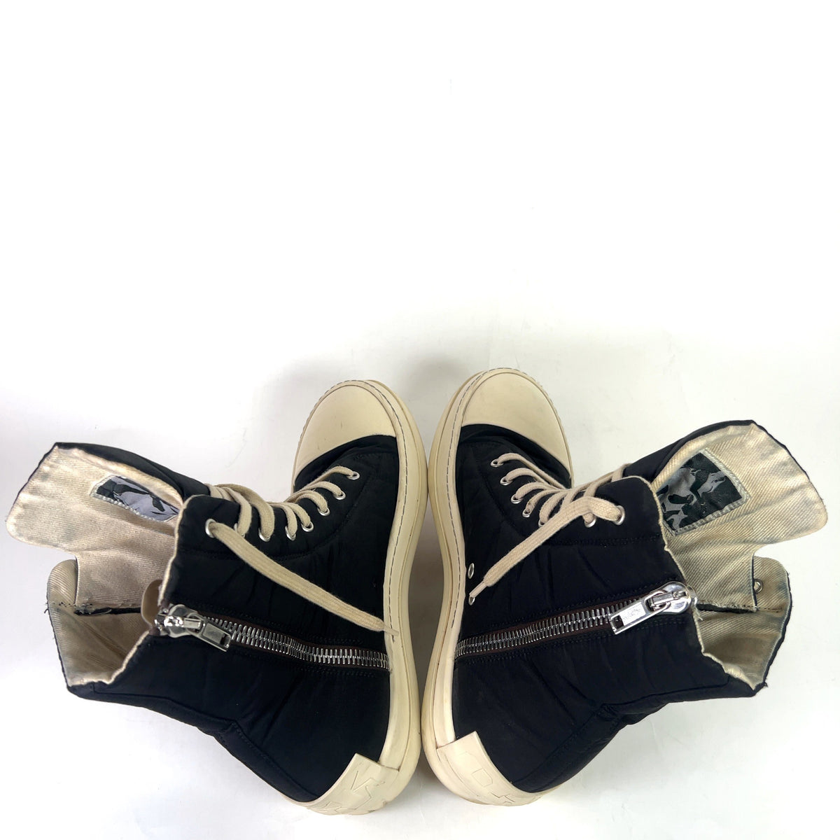 Rick Owens DRKSHDW Padded High-Top Ramones
