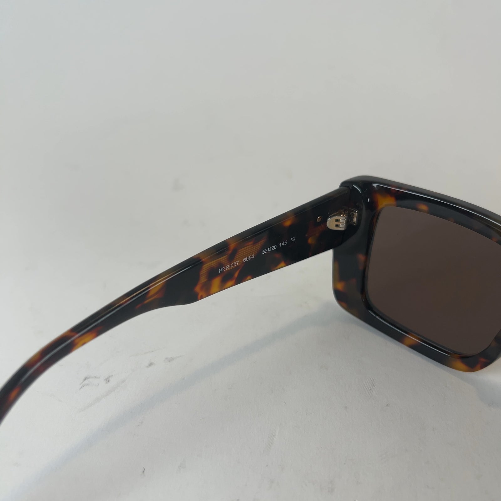 Palm Angels Large Square Tortoise Shell Frame Sunglasses