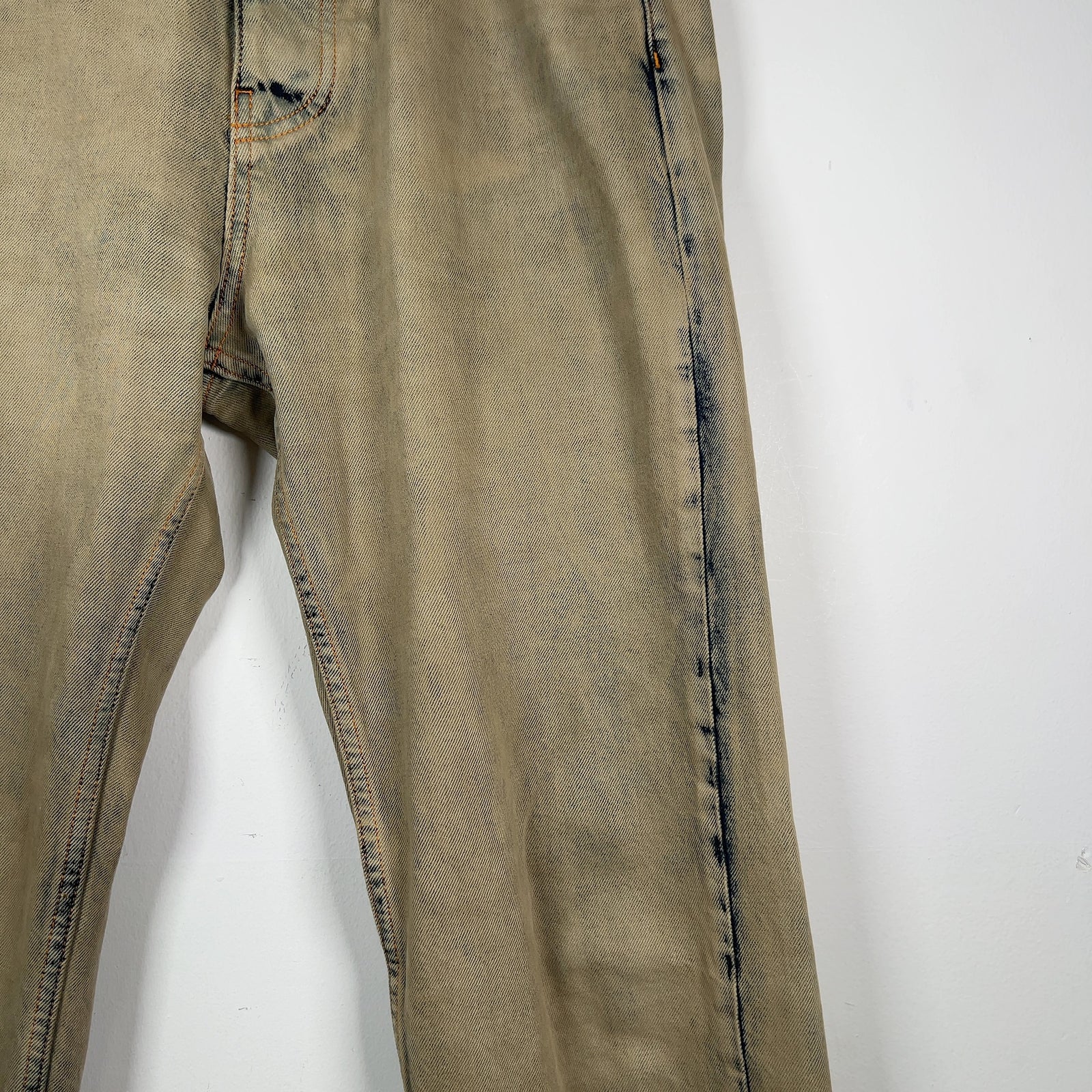 Ferragamo Acid-Wash Denim Jeans