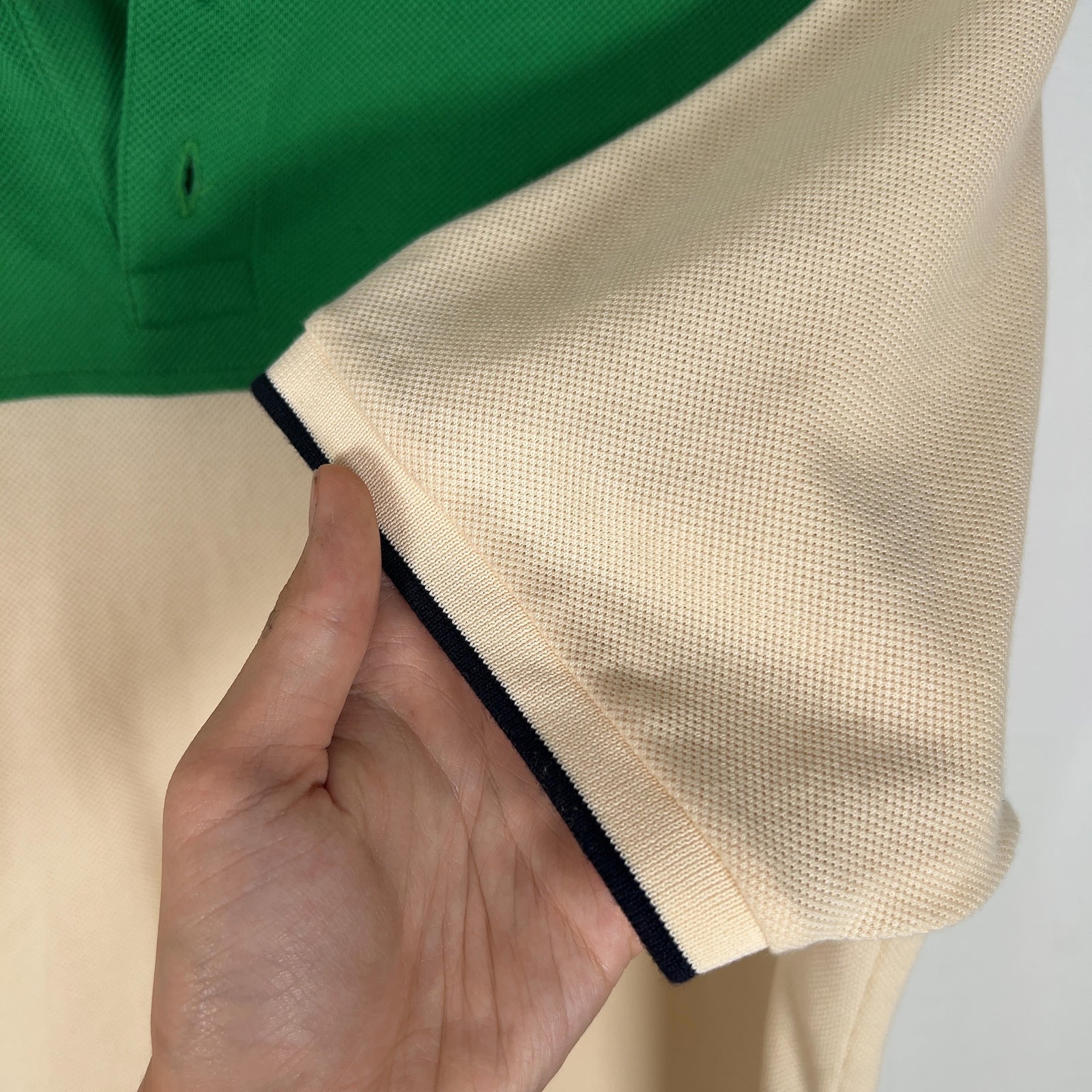 Gucci GG Striped Collar Polo Shirt