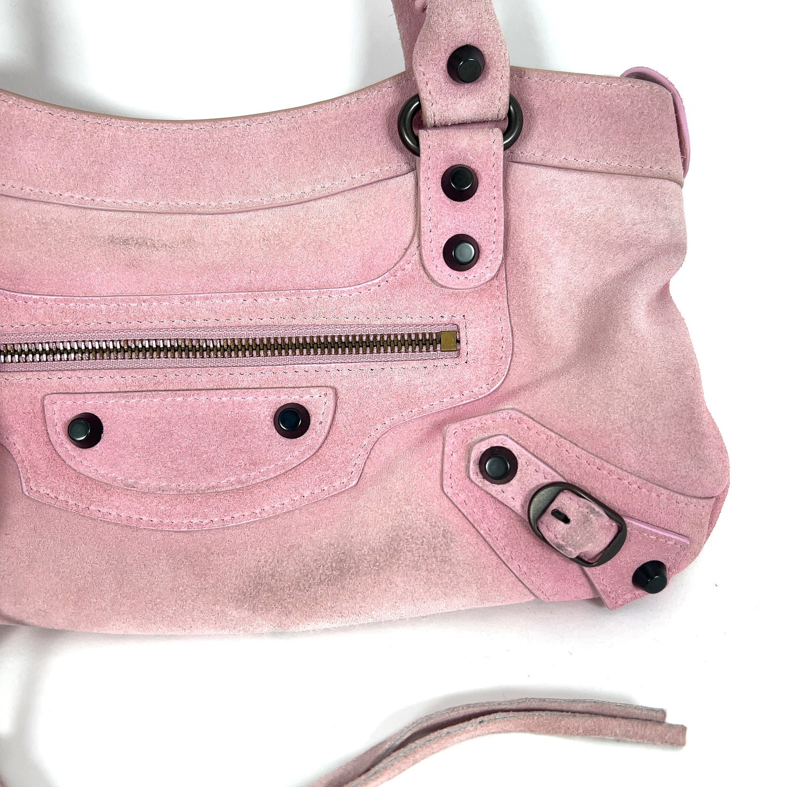 Balenciaga Small Suede Le City Bag