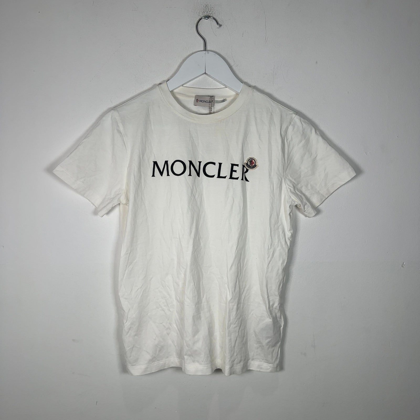 Moncler White Logo T-Shirt