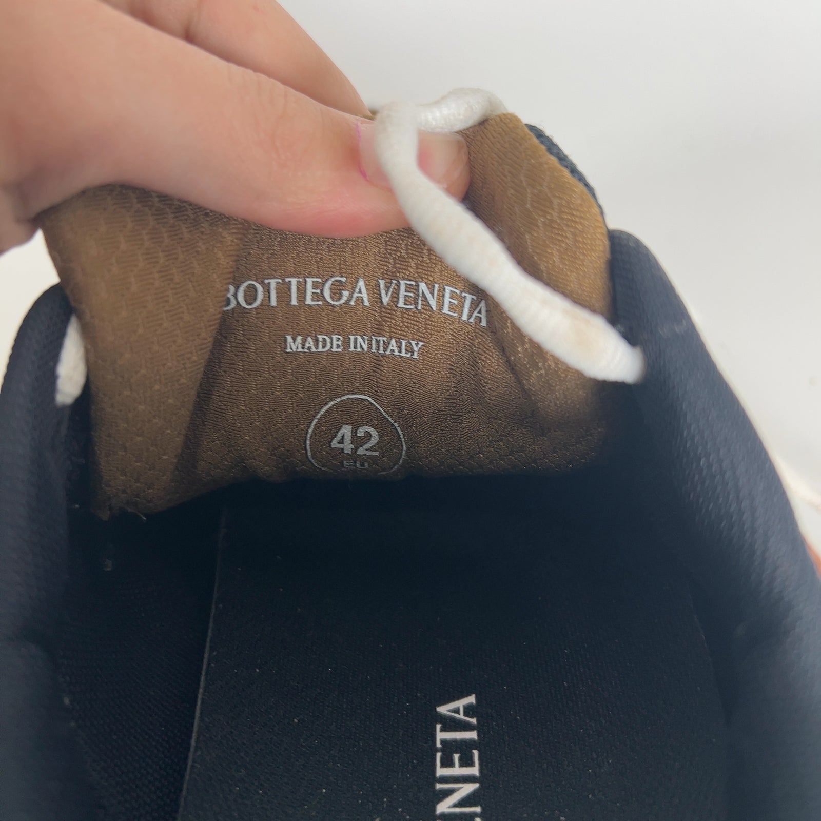 Bottega Veneta Orbit Star Anise Pinecone Lowtop Sneakers Size 42