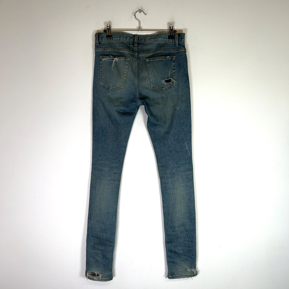 Saint Laurent Paris SS15 D05 Crash Denim Jeans