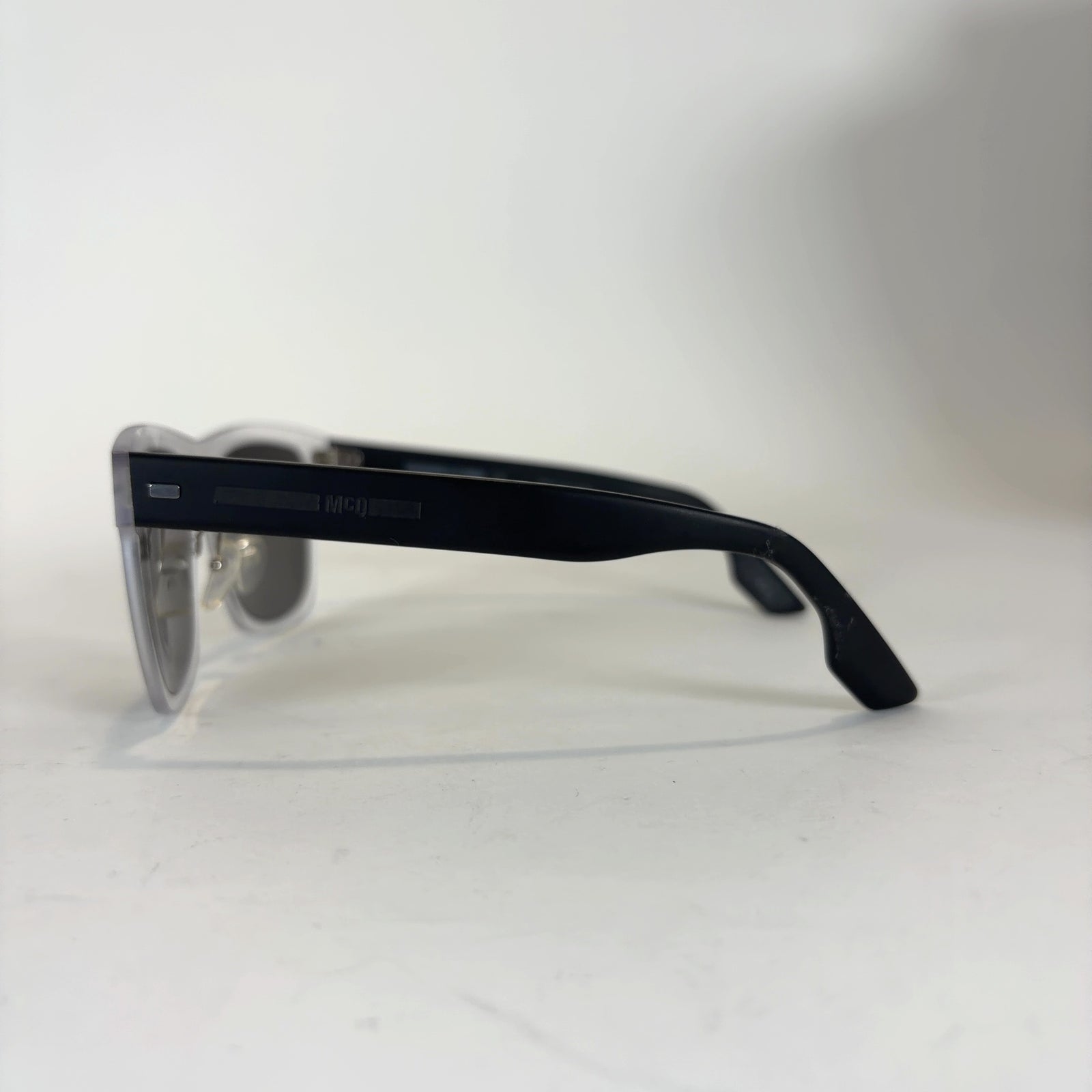 Alexander McQueen Clear Wayfarer Sunglasses