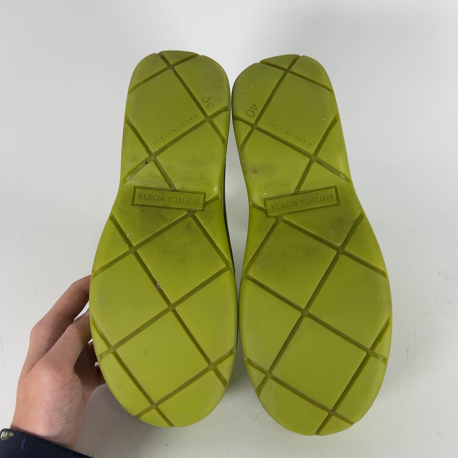 Bottega Veneta Green Puddle Boots Size 7