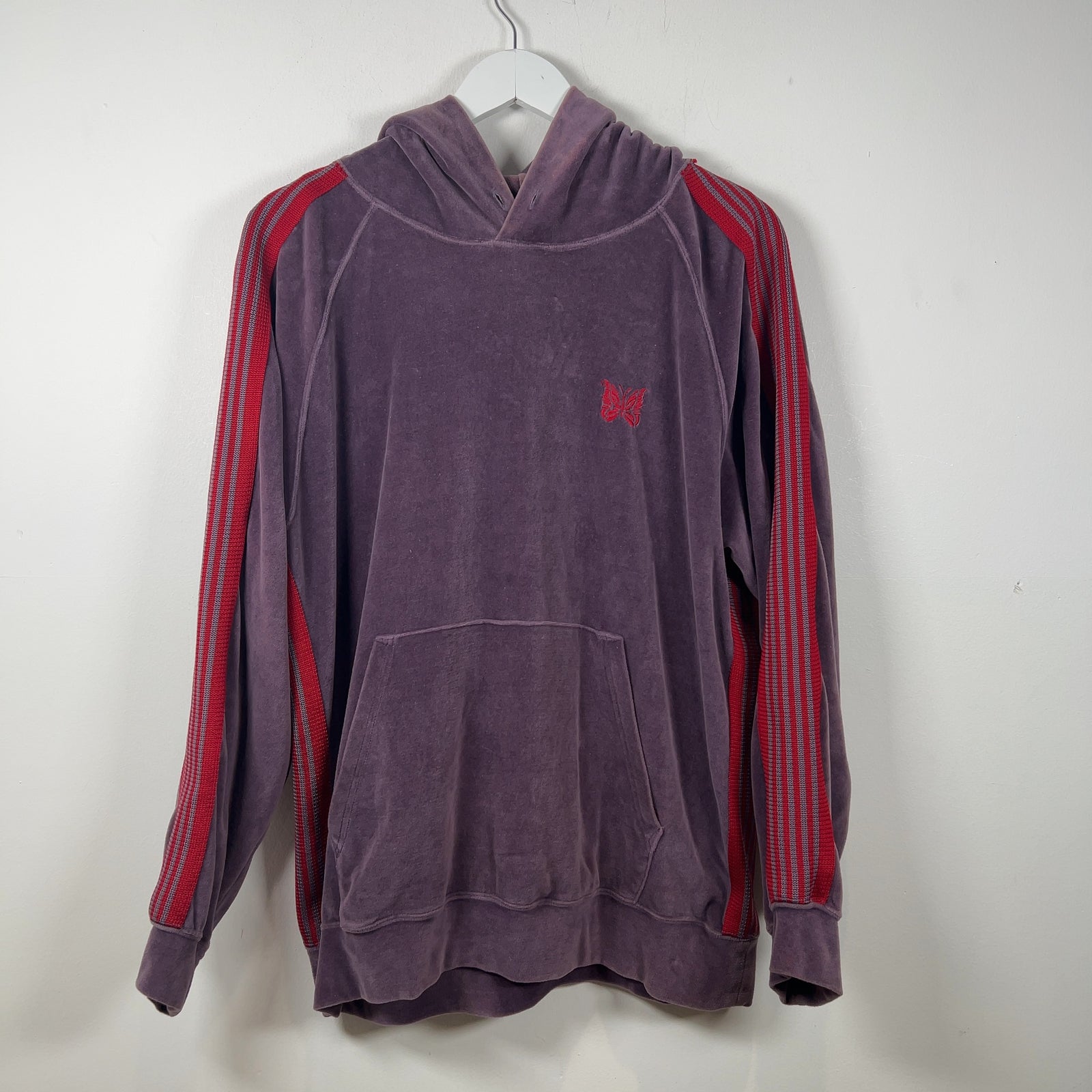 Needles Purple Red Hooded Track Hoodie