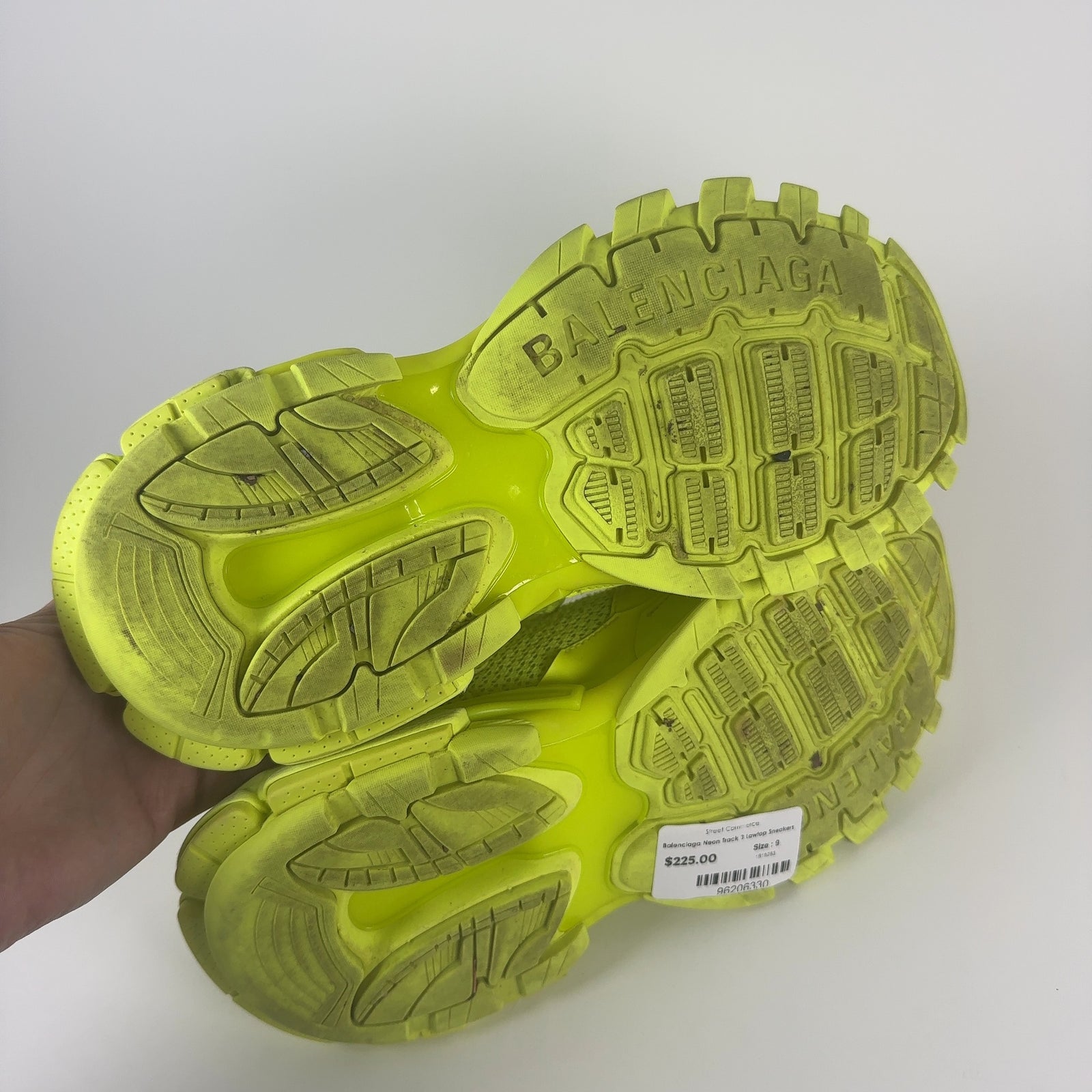 Balenciaga Neon Track 3 Lowtop Sneakers
