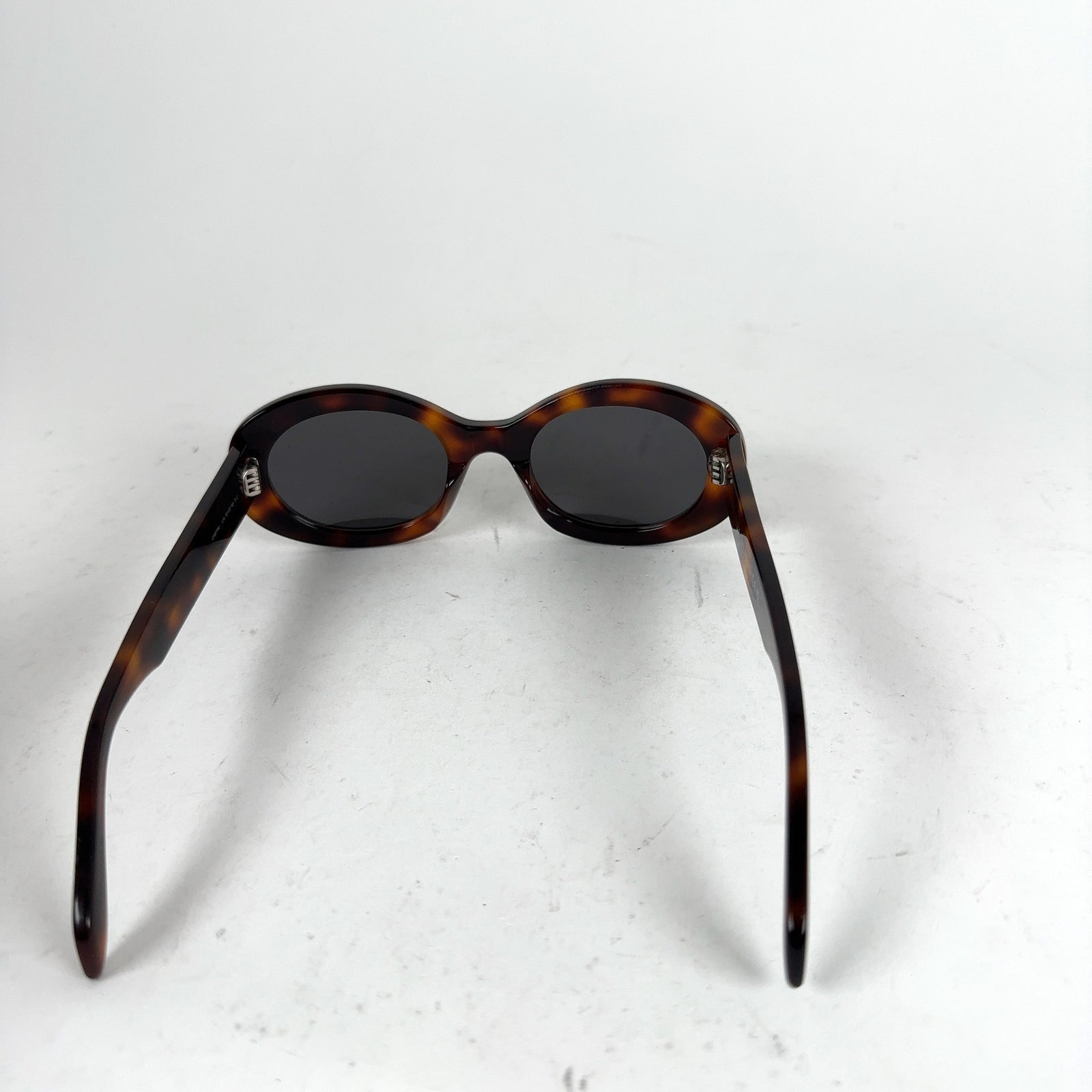 Celine Oval Tortoiseshell Acetate 01 Sunglasses